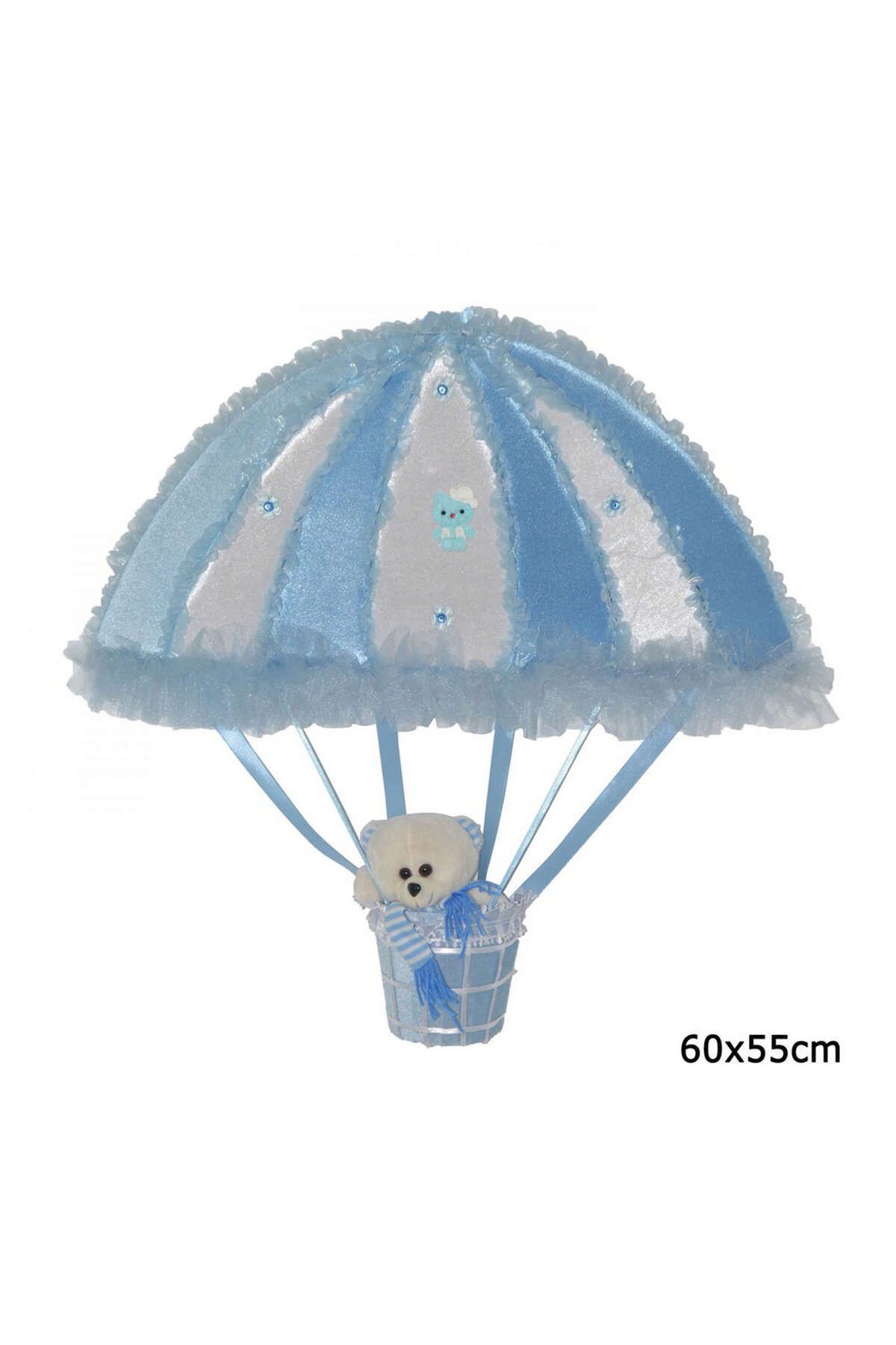 ZERO LAND - Uçan Balon Bebek Kapı Süsü Mavi 60 cm YKTSN