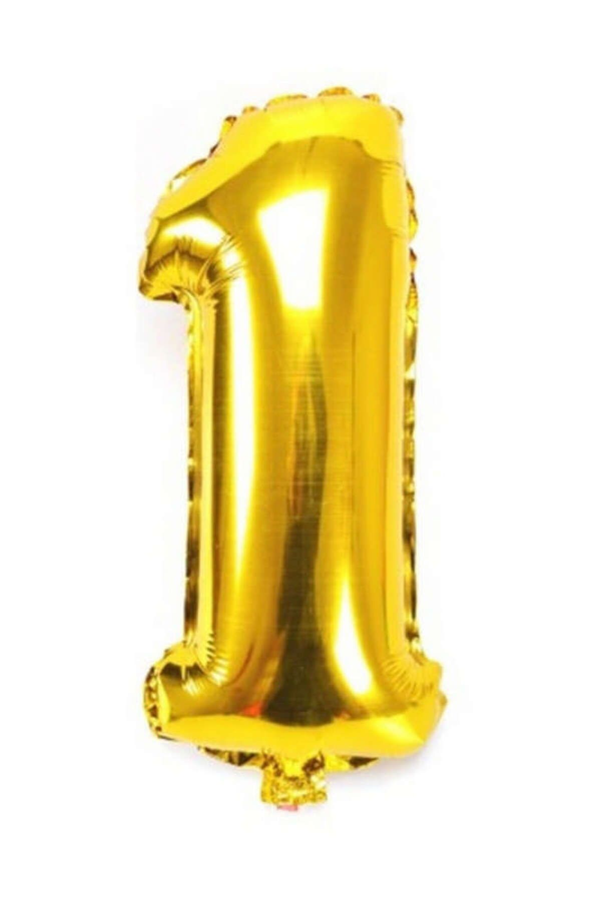 ZERO LAND - 16 inç 1 Rakamı Folyo Balon Gold 40 cm YKTSN
