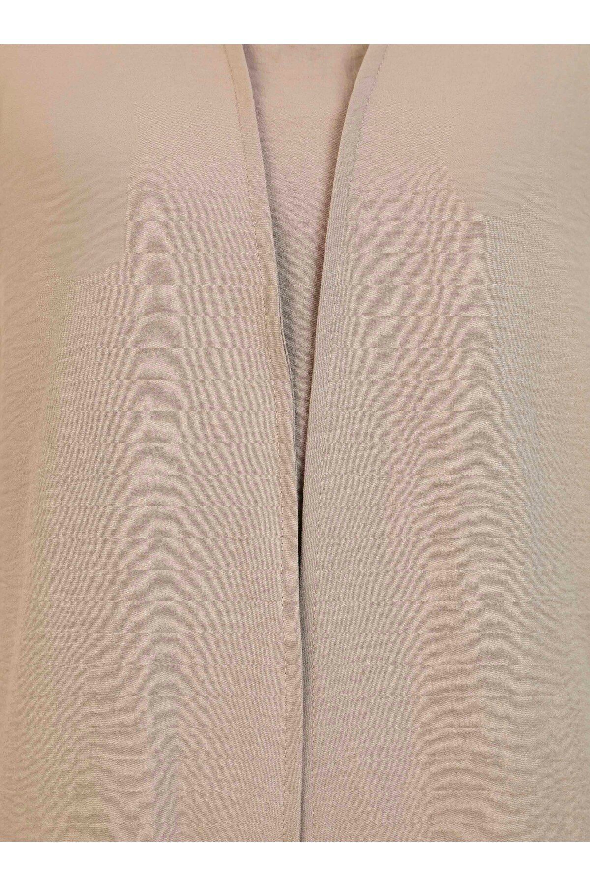Refka-Latte Color Blouse Tunic Ferace Set - Refka 6