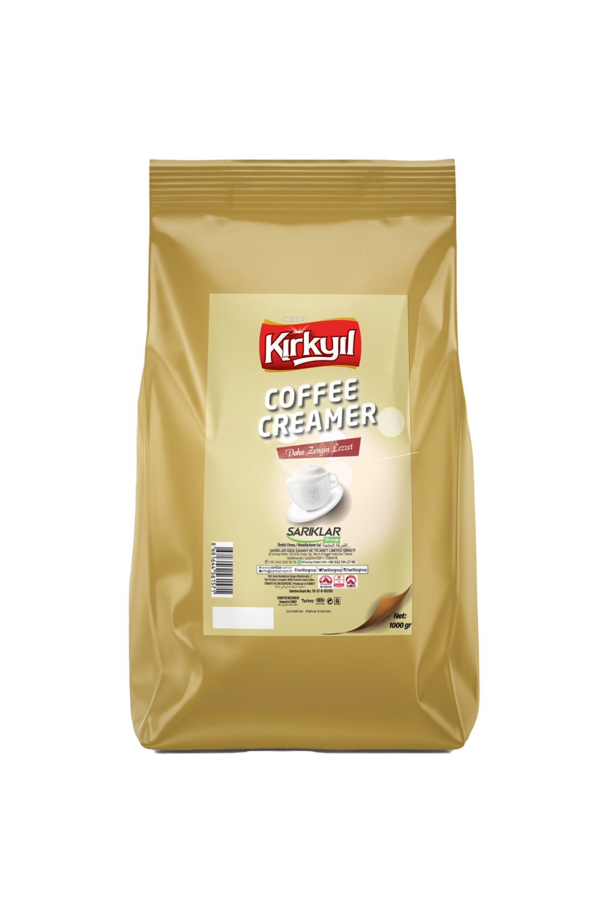 KIRKYIL Kırkyıl Coffee Creamer 1000 gr - Krema Yumuşaklığı, Mükemmel Lezzet