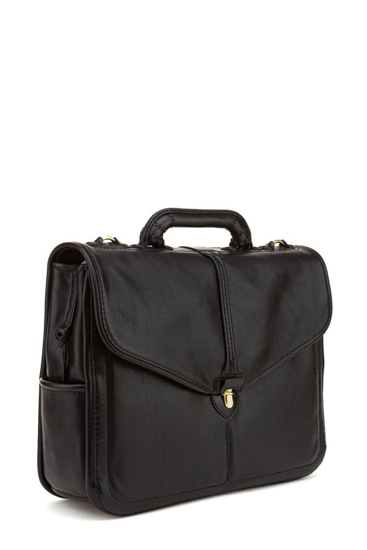 GÖN-Gön Ömer Black Leather Unisex Laptop & Briefcase 09 106 Ömer 2