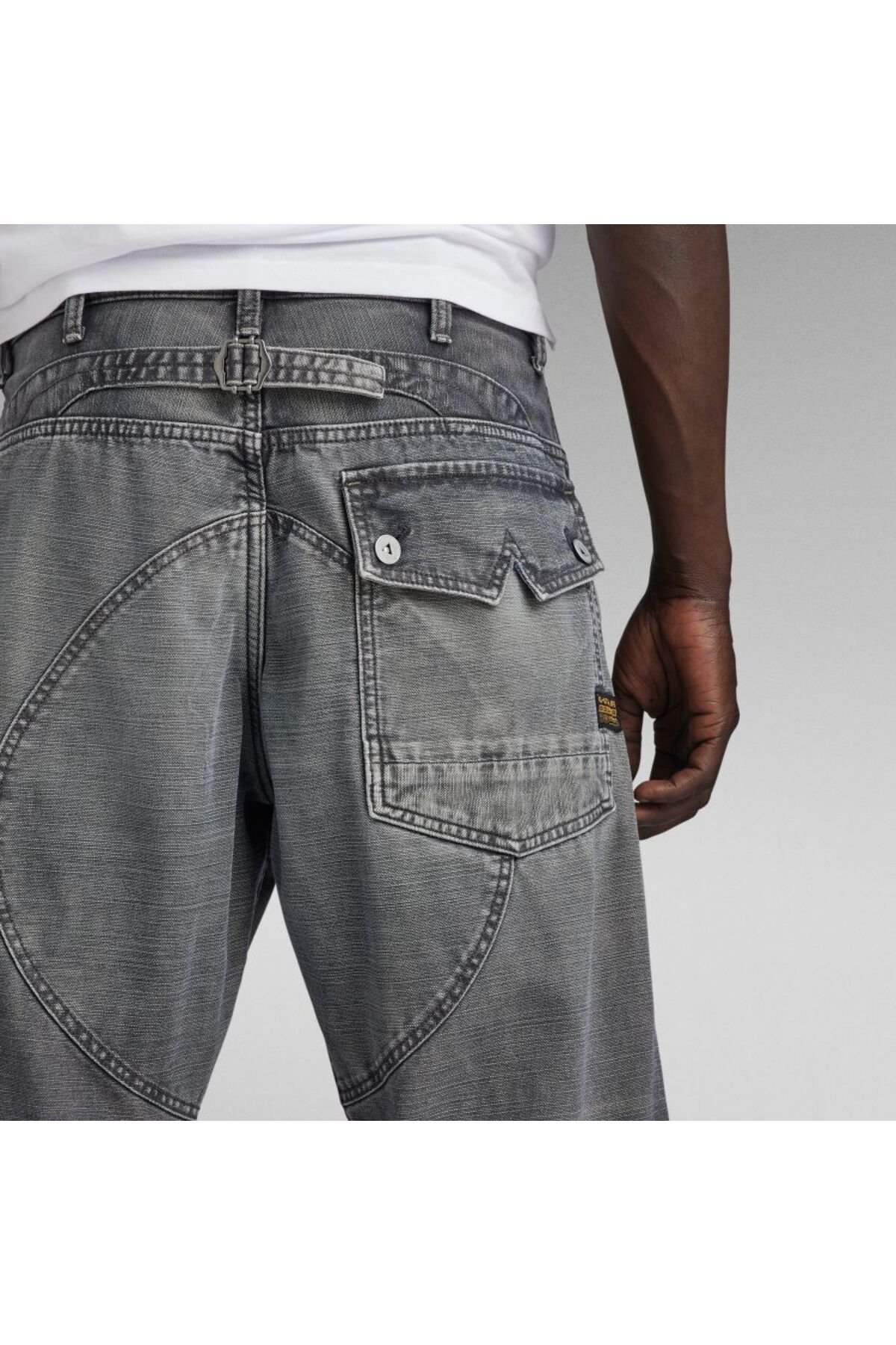 شلوار جین خاکستری مردانه G STAR RAW 5620 سه بعدی شل G-STAR RAW