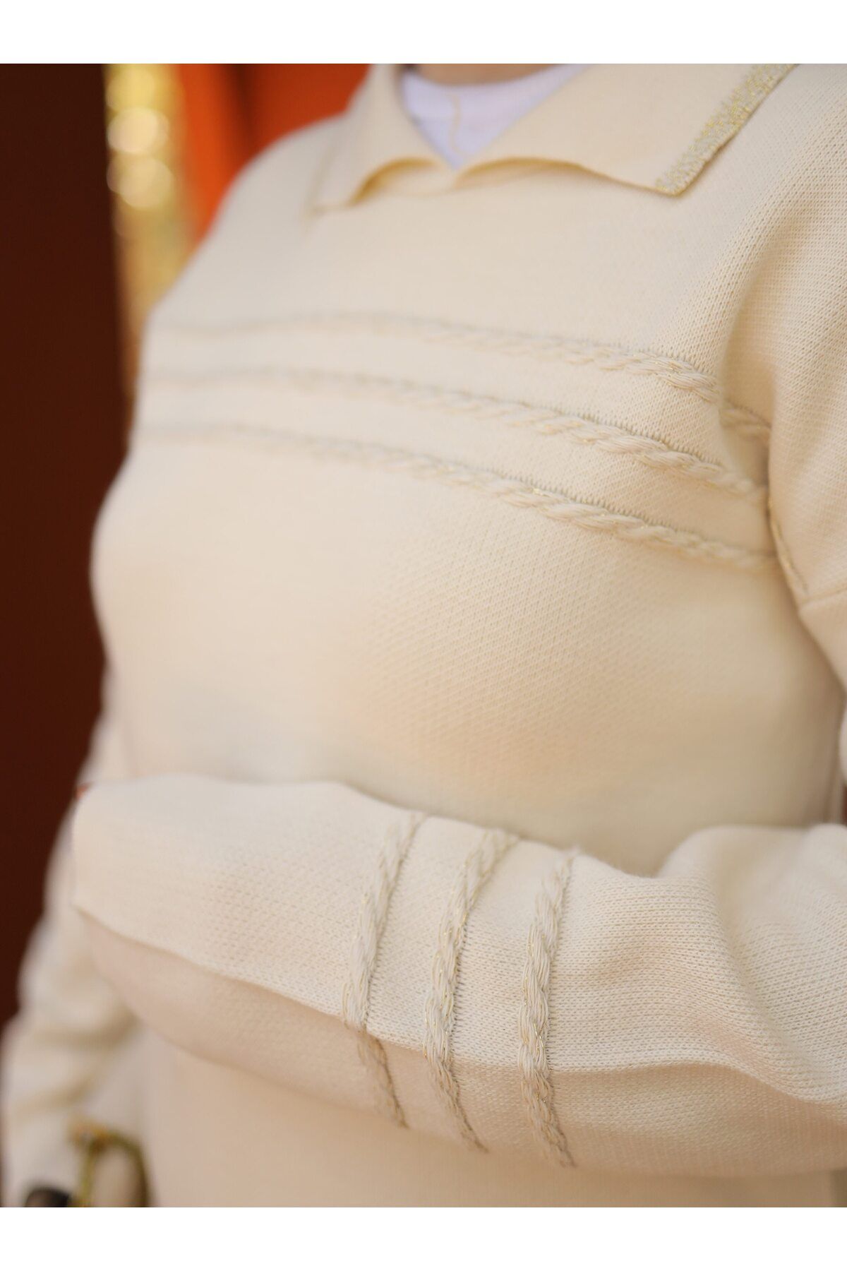 SAHRA BUTİK-Knitwear Set - Ecru - Sahra Butik 7