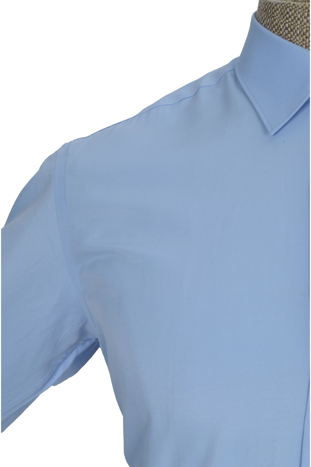 Cengiz İnler-Pánska bavlnená košeľa Cengiz Inler Standard Collar Plain Regular Fit 4