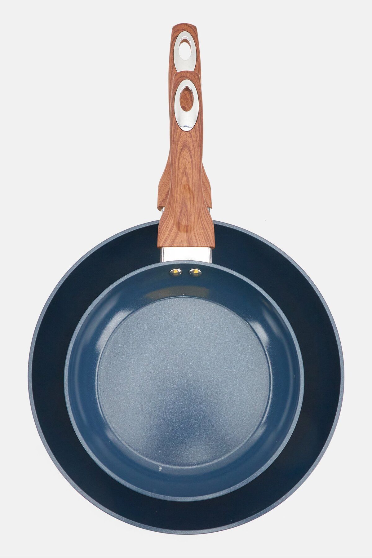 Phantom Chef-8 And 11 Frying Pan Set Pure Aluminum Nonstick, Navy 2