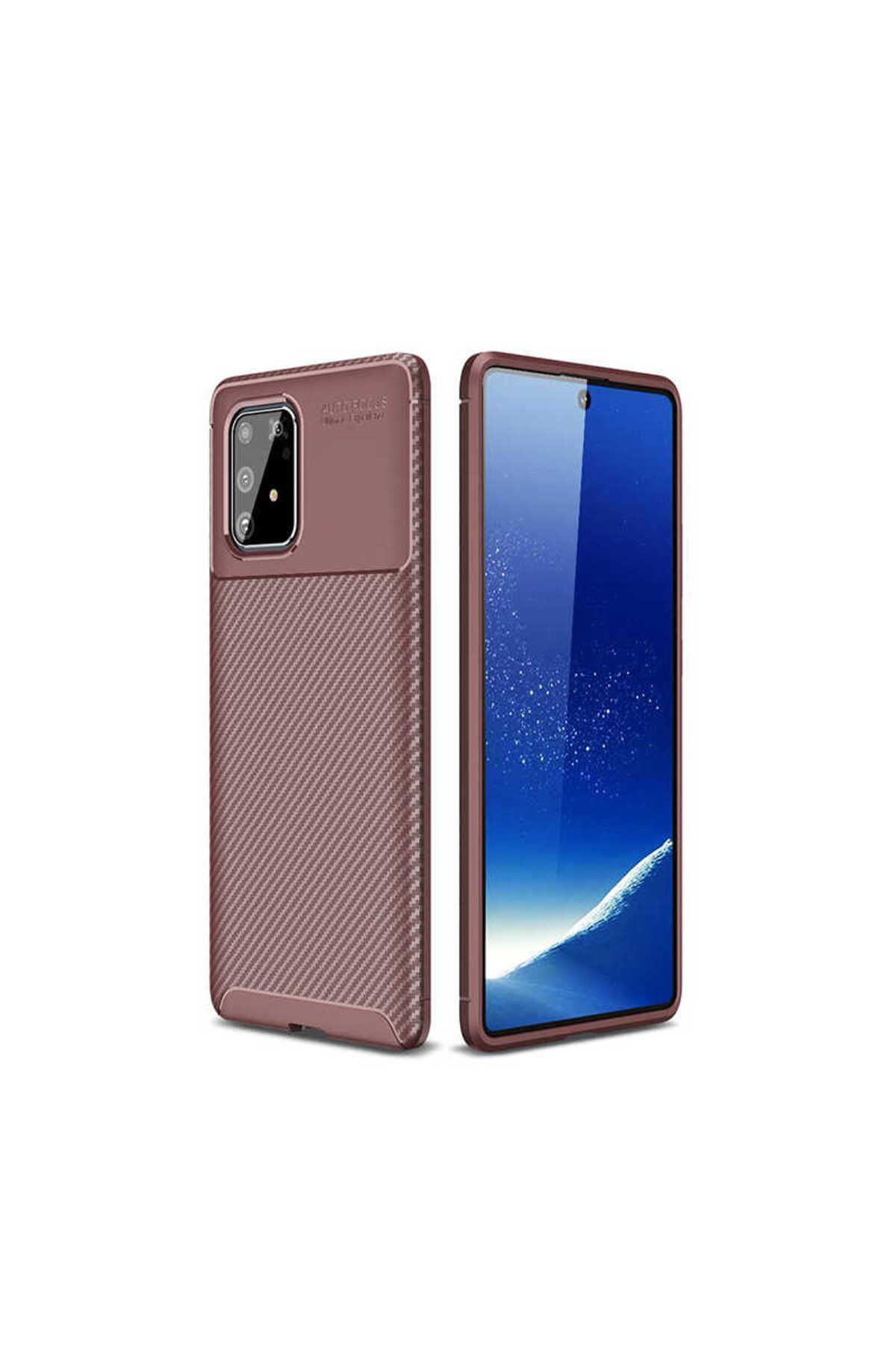 gaappy Fib Serisi Samsung Galaxy S10 Lite Kahverengi Kapak