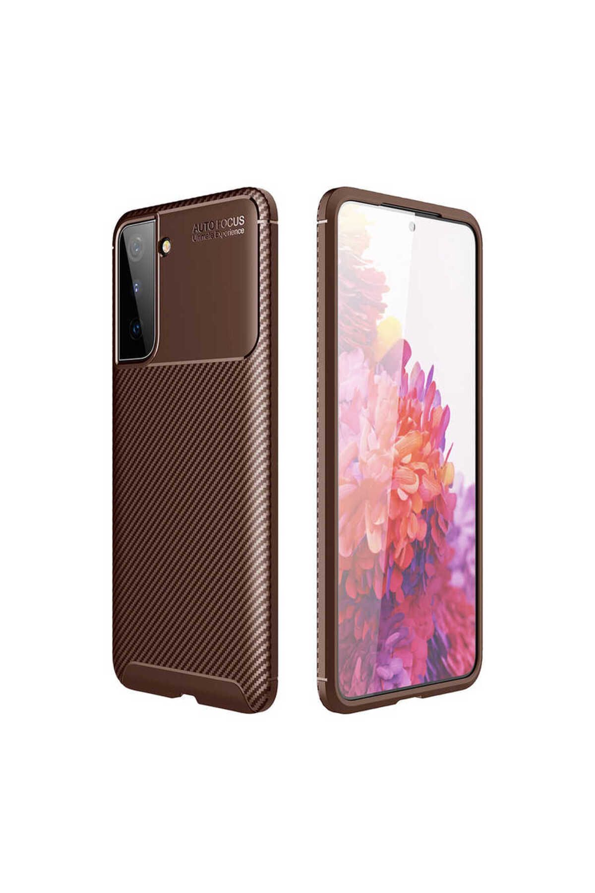 gaappy Fib Serisi Samsung Galaxy S21 Plus Kahverengi Kapak