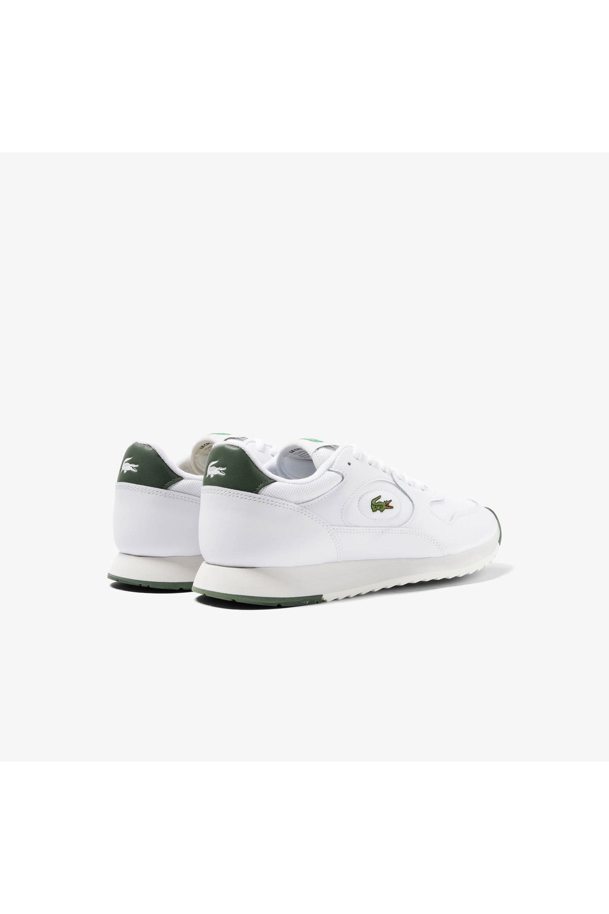 اسنیکر سفید مردانه کفش ورزشی پوست LineTrack Lacoste