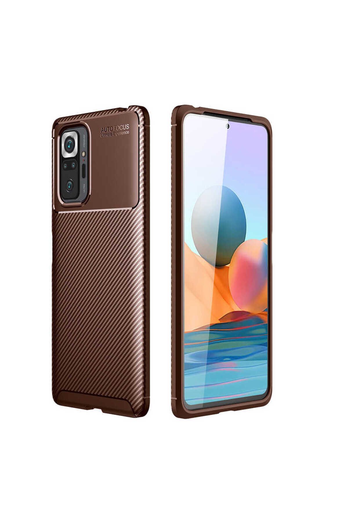 gaappy Fib Serisi Xiaomi Redmi Note 10 Pro Kahverengi Kapak