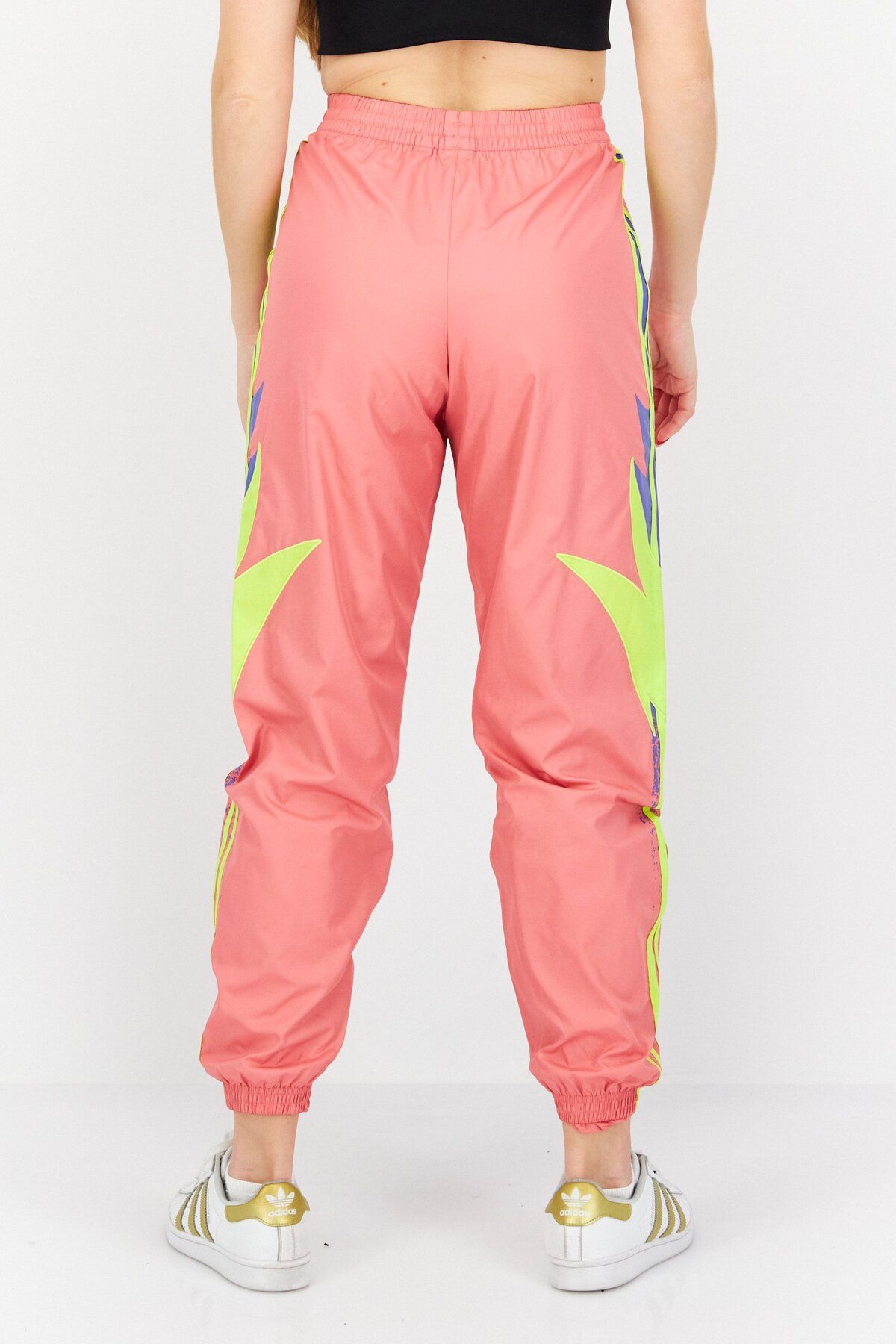 Adidas Originals-Women Sportswear Fit Drawstring Training Track Pant, Pink Combo 2