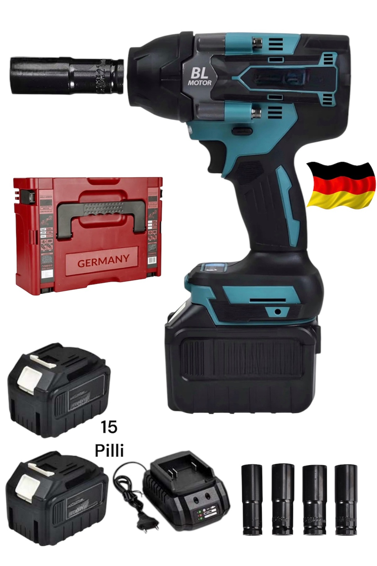 SCHUTZENGER Germany 1800Nm 20Ahx Akülü Torklu Somun Sıkma Bijon