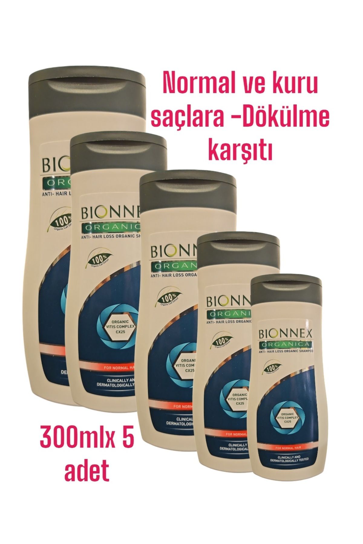 mr infinity DÖKÜLME KARŞITI ŞAÇ BAKIM ŞAMPUANI NORMAL VE KURU 300 ML X 5 ADET = 1500 ML