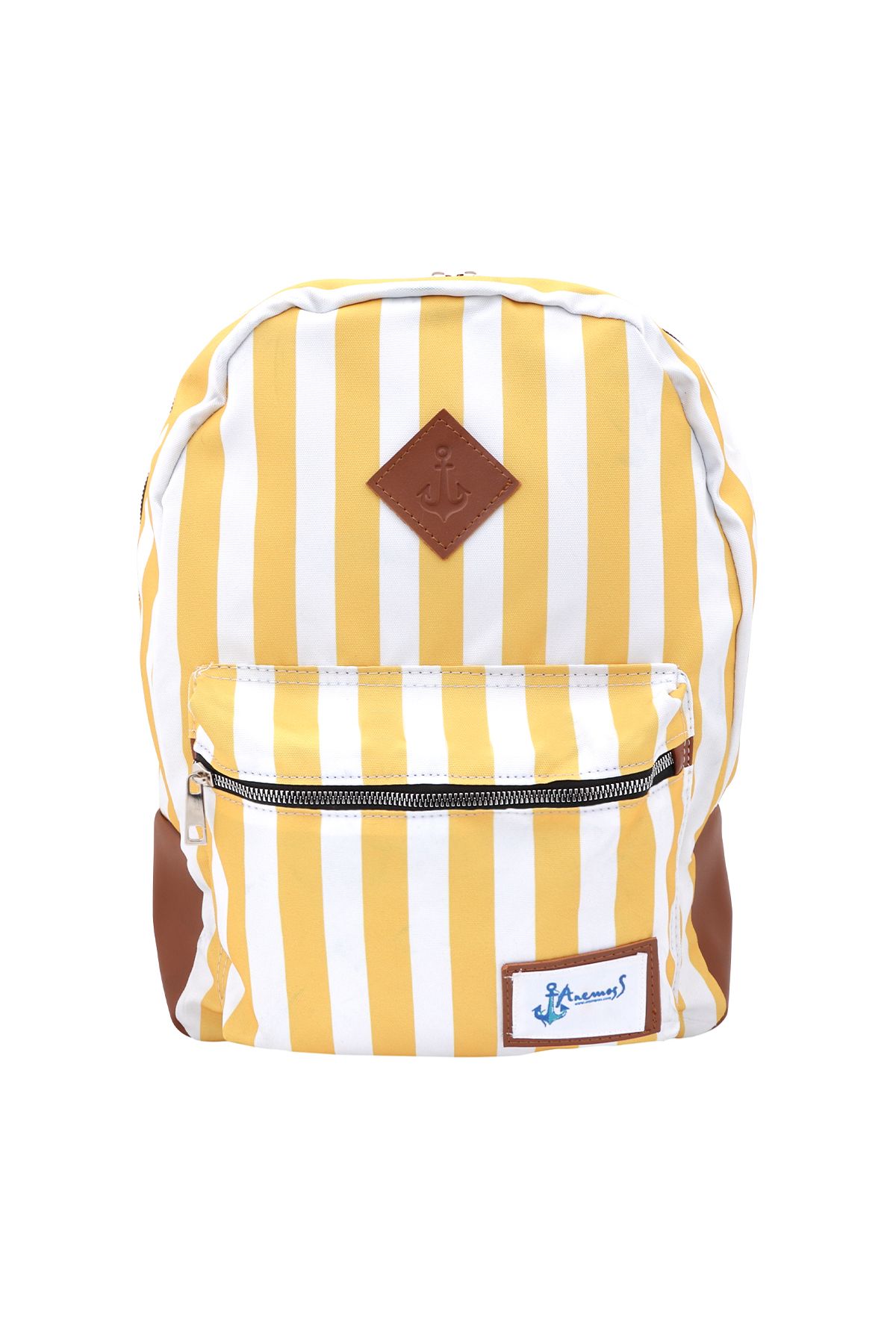 ANEMOSS-Yellow Striped Backpack 1