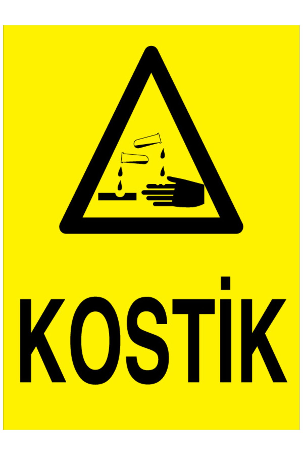 Uytab Kostik Uyarı Tabelası - 20x30 Alüminyum Kompozit Panel - KM25