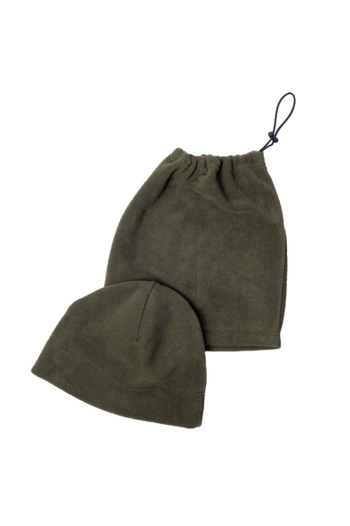 dgn shop Haki Yeşil Polar Boyunluk Bere & Askeri Yeşil Boyunluk Bere görsel 2