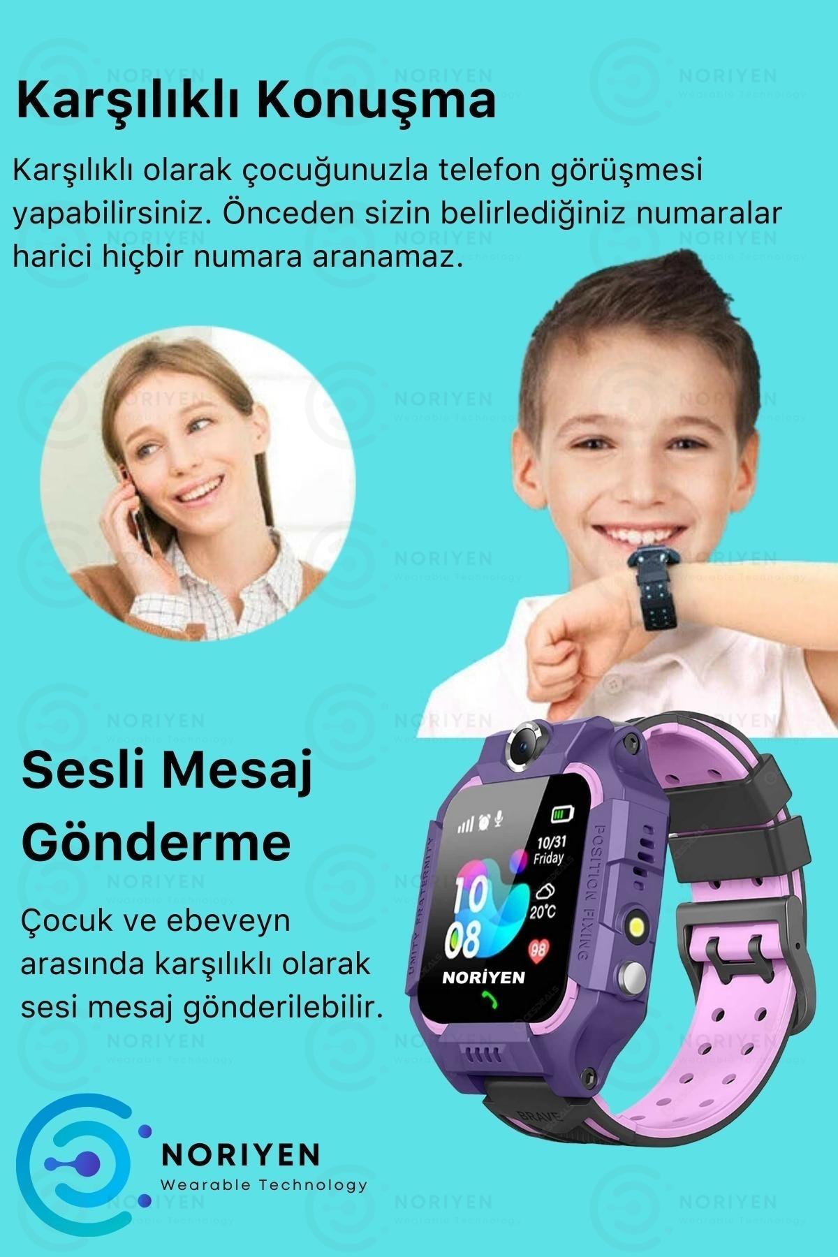 Sim Kartlı Kameralı Çocuk Takip Saati Konum Ortam Dinleme Kol Saati Kız Çocukları Için Akıllı Saat