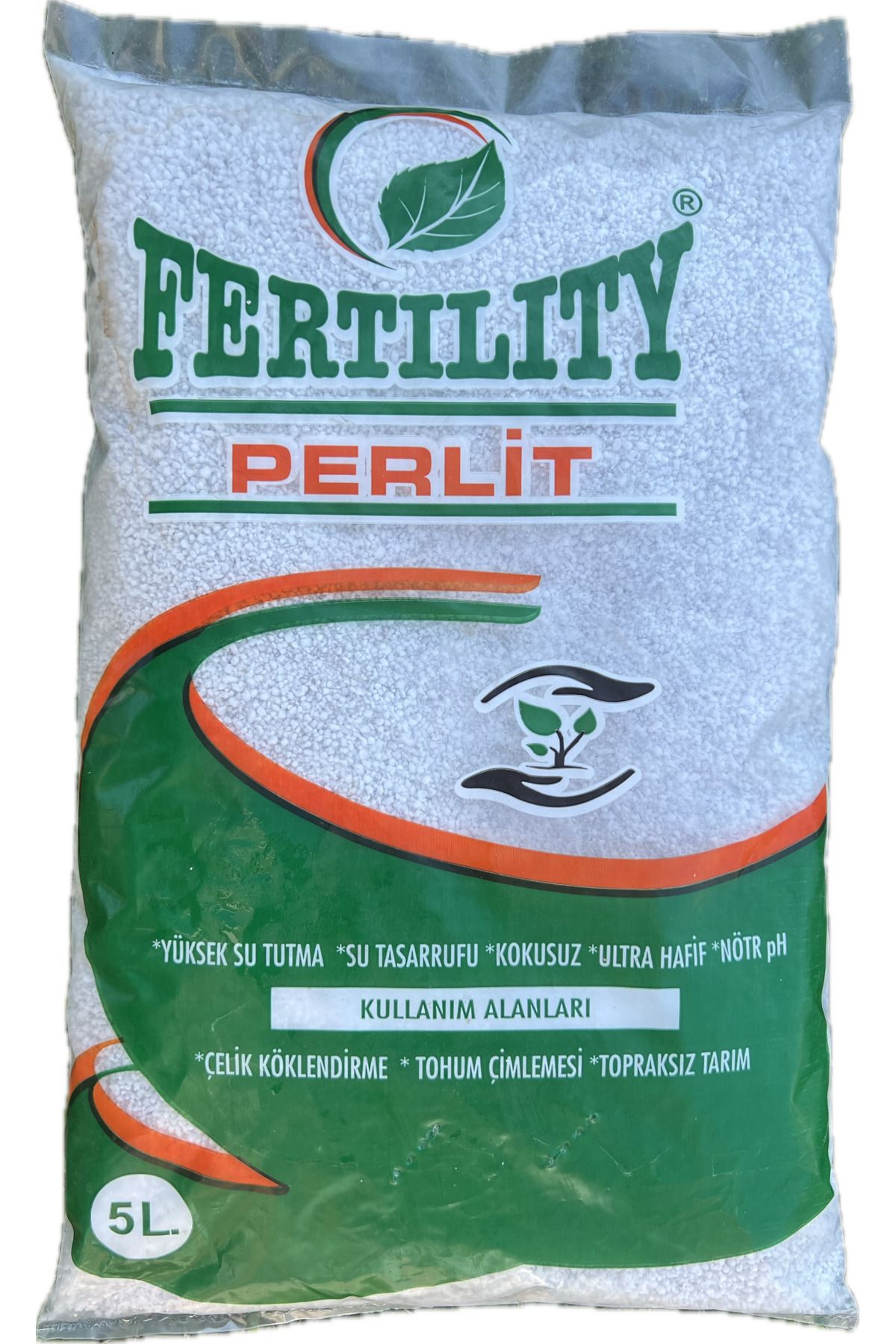 FERTILITY BAHAR Tarım Perliti 5 LT - Çelik Köklendirme, Tohum Çimleme ve Topraksız Tarım