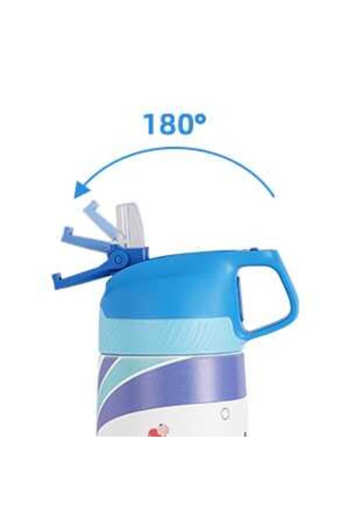 قمقمه و فلاسک چند رنگ Vagonlife VGN2055 قطار آبی 350 میل پیپت فولادی ترموس ماتارا Uzspace