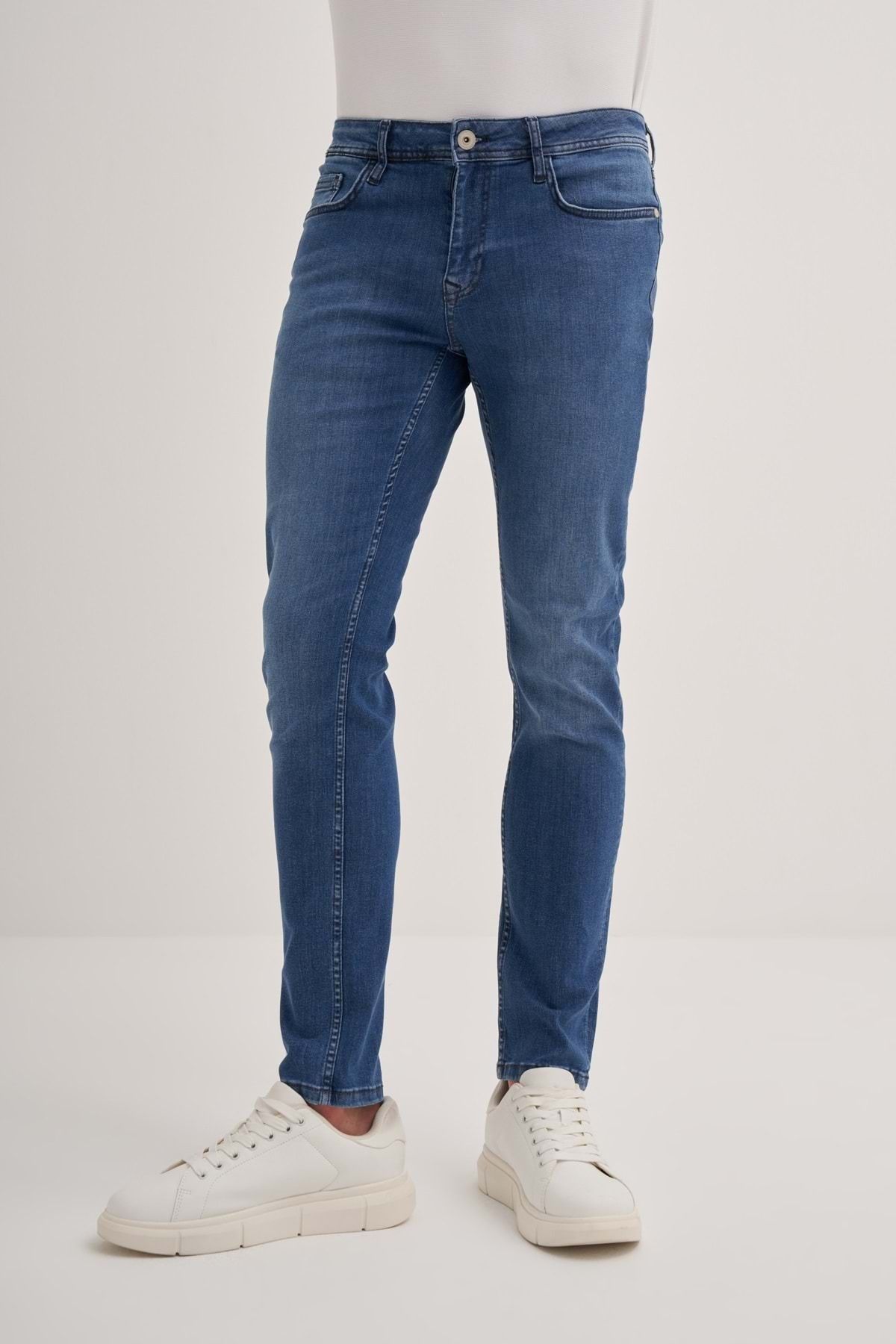 Cazador-CAZ 0709 Blue Harden Denim Trousers - 24KCEJJH0709 4
