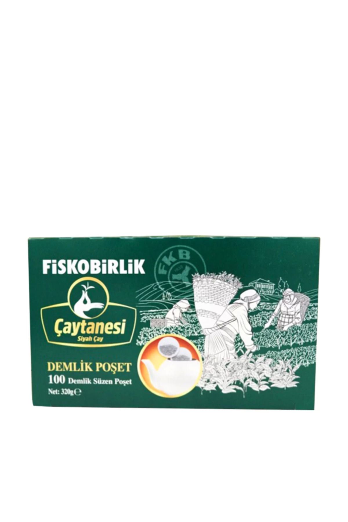 Fiskobirlik FB Çaytanesi Demlik Poşet Çay 100'lü X 2