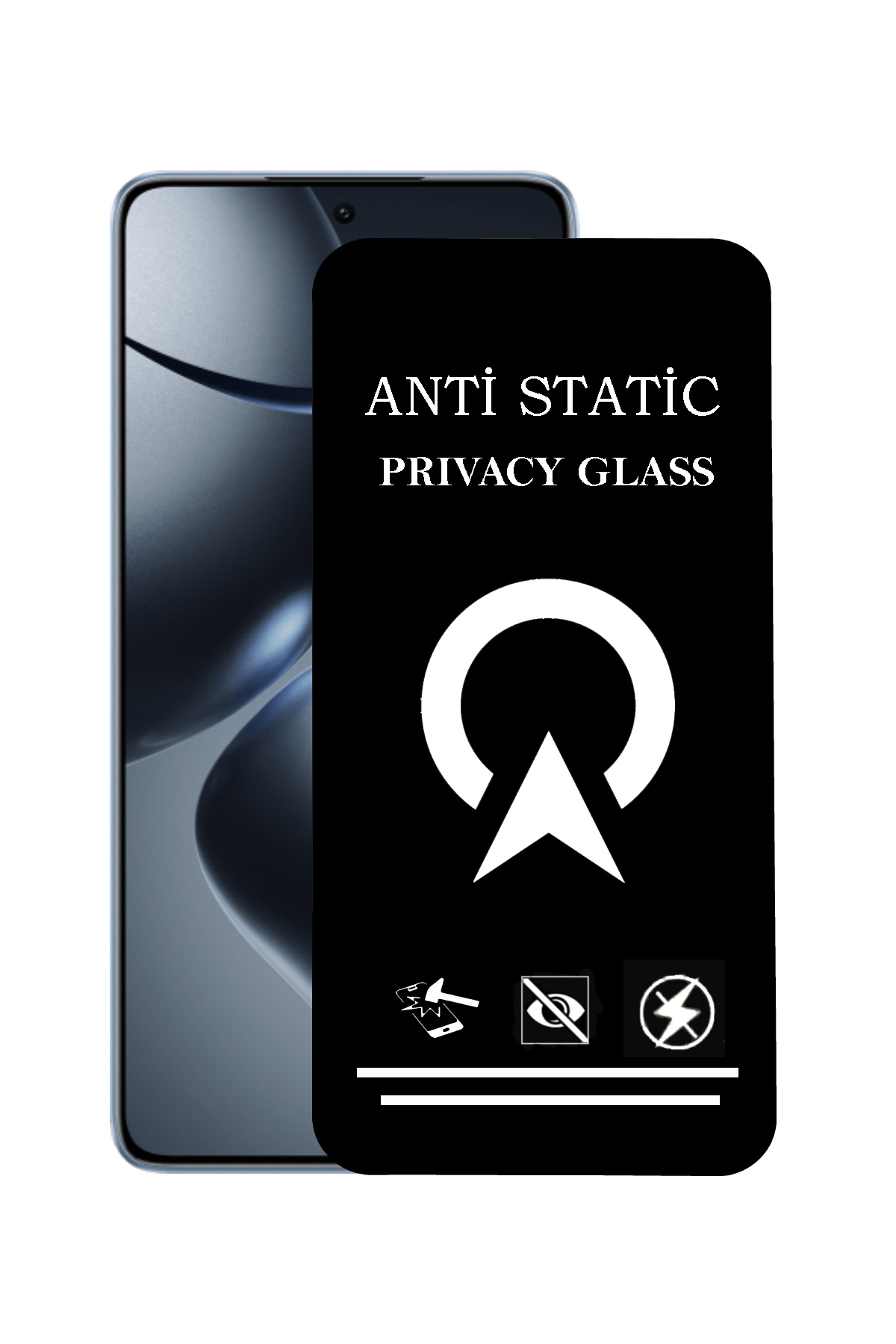 Xiaomi Mi 14T Uyumlu Tam Kaplayan Anti Statik Görünmez Safir Ekran Koruyucu Hayalet Cam