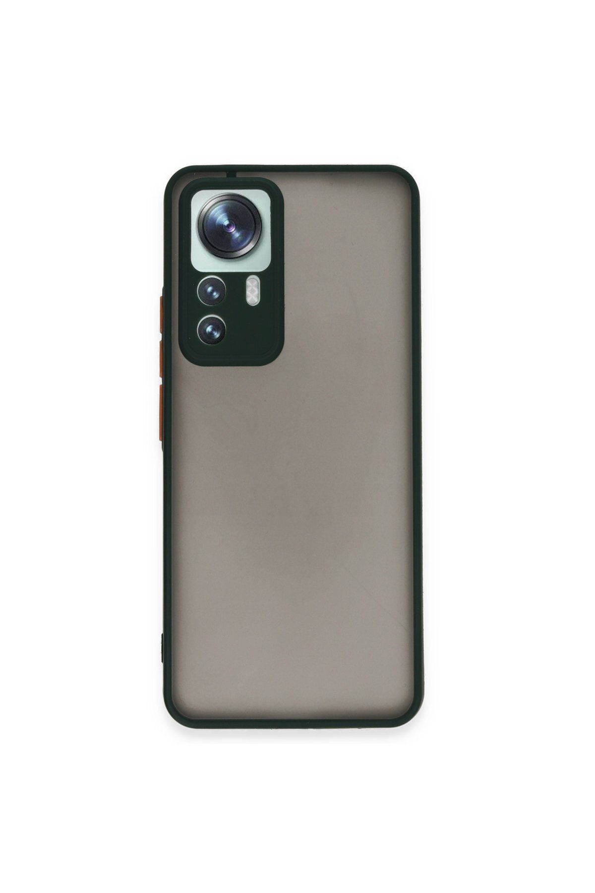 cepmoda XİAOMİ Mİ 12T | Buzlu Şeffaf Silikon Mat Telefon Kılıfı – Darbeye Dayanıklı - YEŞİL