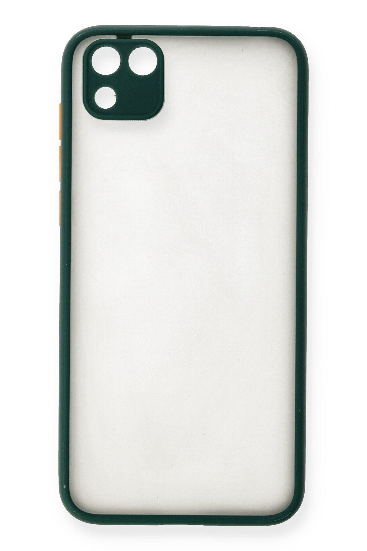 cepmoda HUAWEİ Y5P - Jux Mat Kapak Yanları Silikon Arkası Sert Pc Buzlu Kılıf - YEŞİL