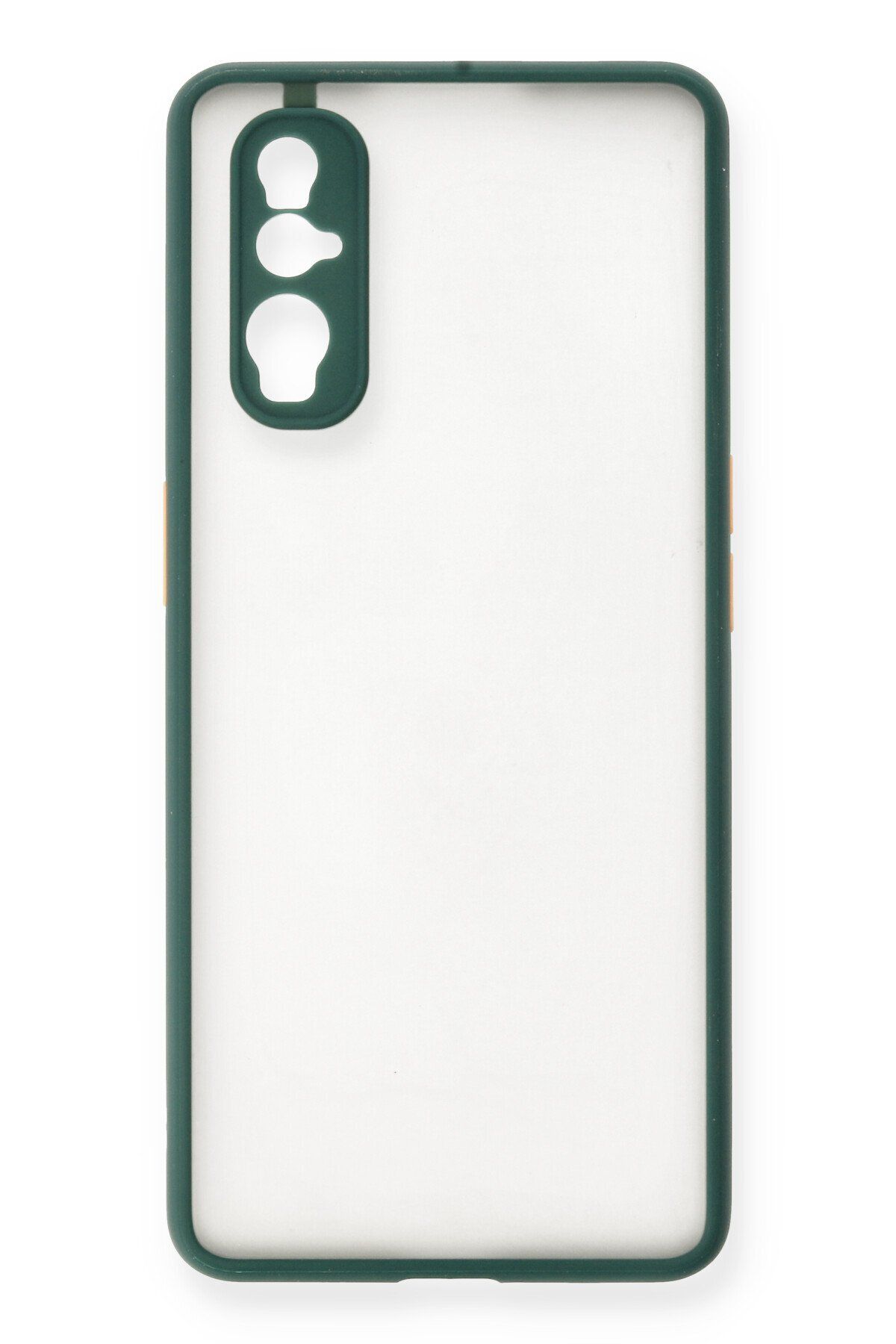cepmoda OPPO FİND X2 | Buzlu Şeffaf Silikon Mat Telefon Kılıfı – Darbeye Dayanıklı - YEŞİL