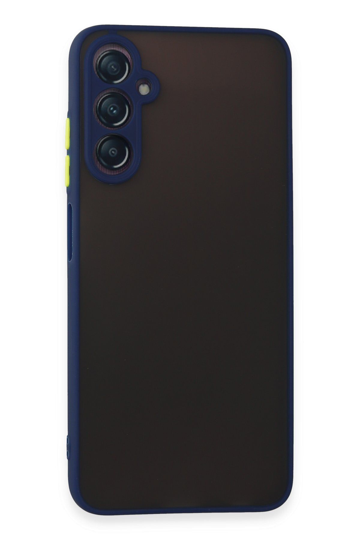 cepmoda SAMSUNG GALAXY A05S | Buzlu Şeffaf Silikon Mat Telefon Kılıfı – Darbeye Dayanıklı - LACİVERT