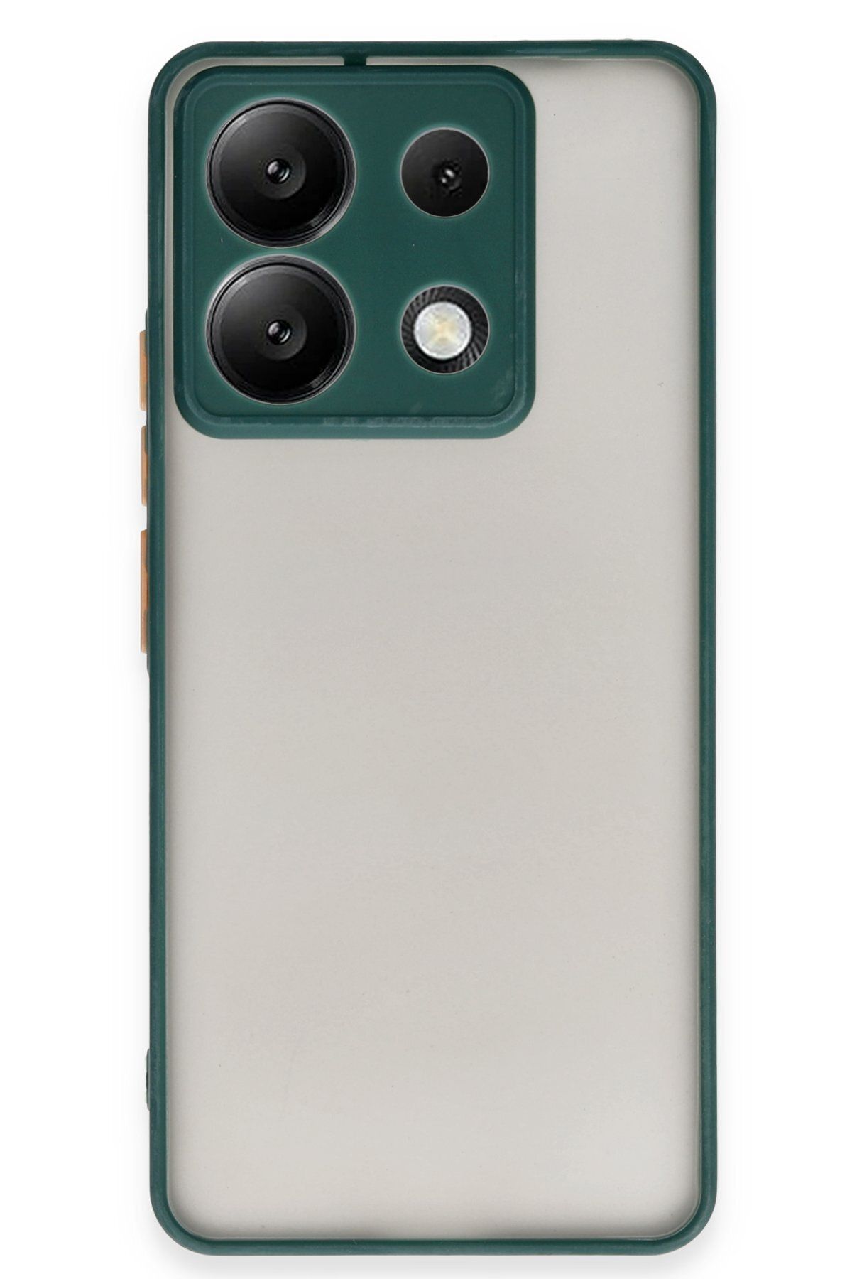 cepmoda XİAOMİ POCO X6 | Buzlu Şeffaf Silikon Mat Telefon Kılıfı – Darbeye Dayanıklı - YEŞİL