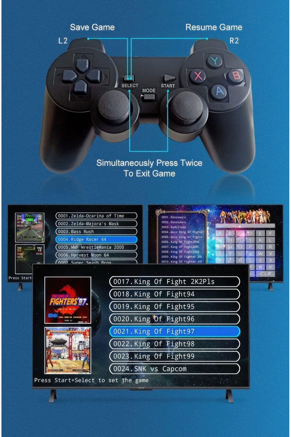 TMAX-Android Tv Box + Gaming Console (20,000 Games) 2 in 1 - Full Set (2024 New Model) 5