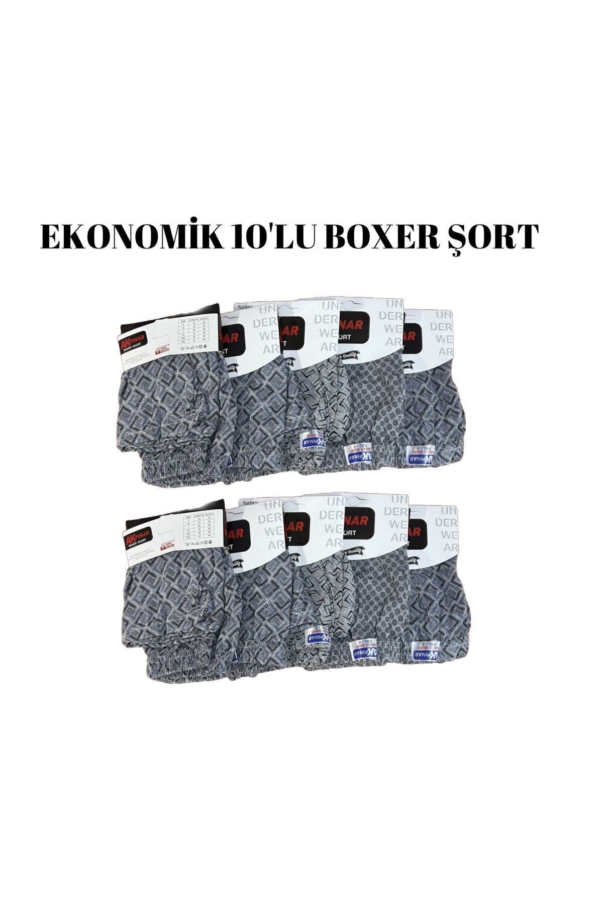 SİERNA 10 lu şort Boxer -SR0001