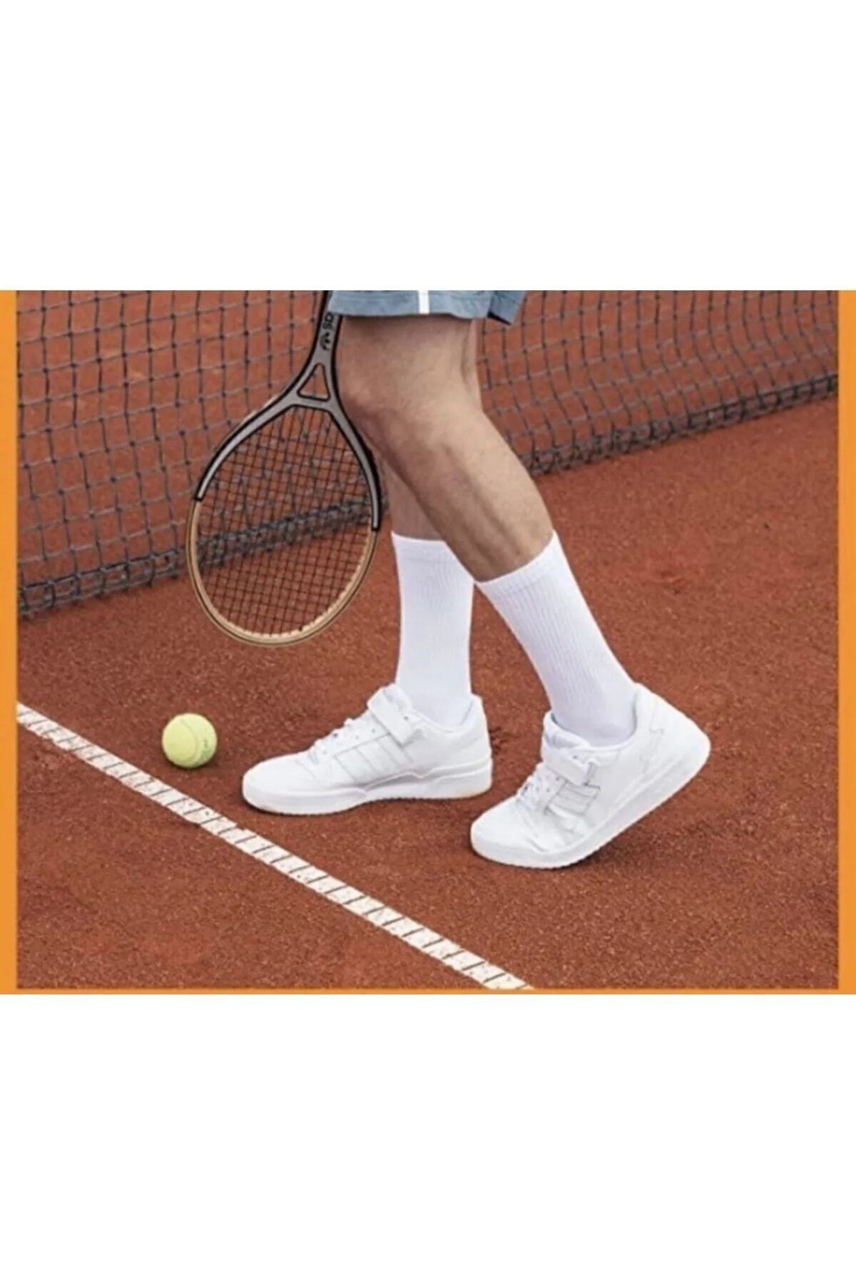 SİERNA Fitilli Beyaz Unisex Soket Tenis Çorap 4 Lü Ekonomik Paket srn-002854