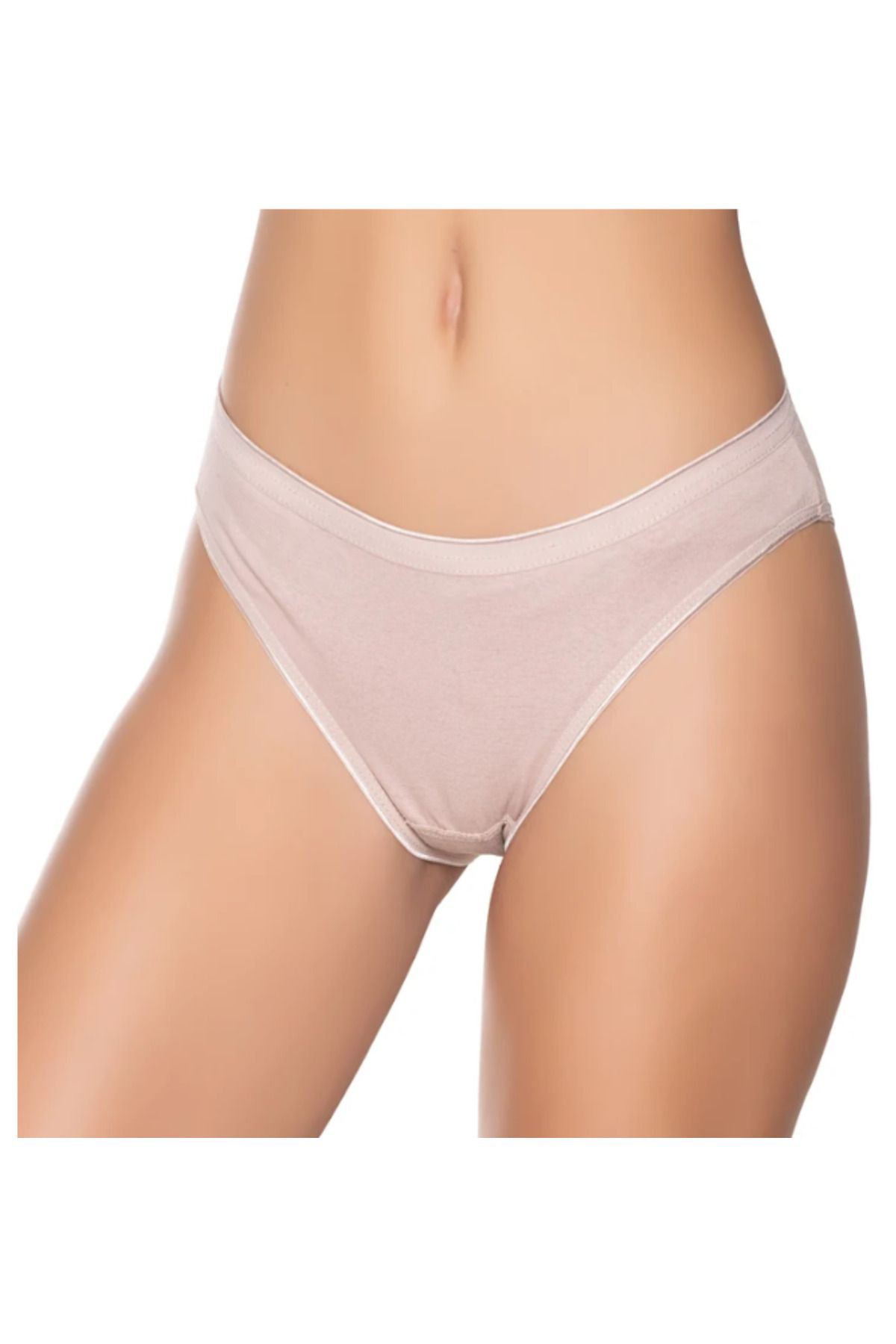 SİERNA Kadın Renkli Likralı Bikini Külot 6'Lı Paket srn-003587