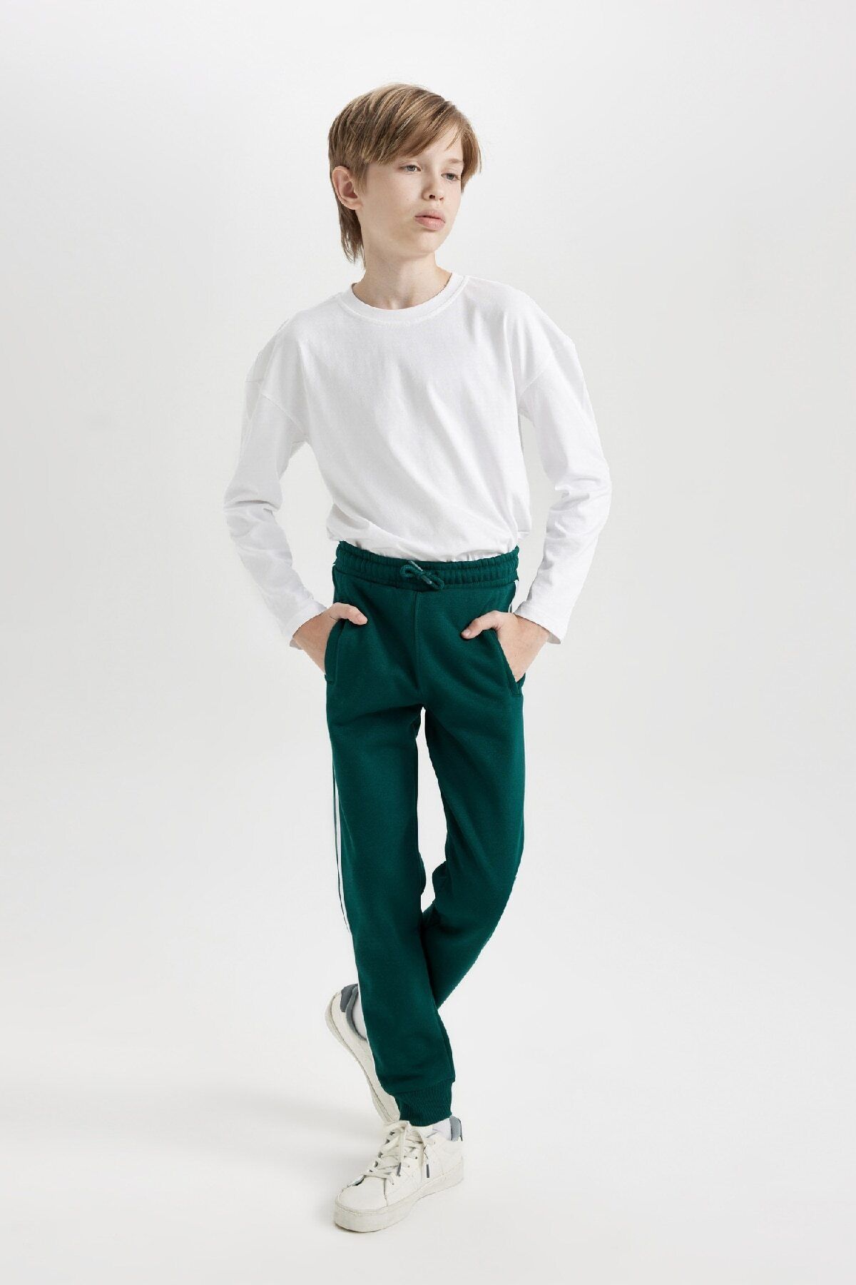 DeFacto-Boy's Thick Sweatshirt Trousers - Regular Fit D4445A8Ns 2