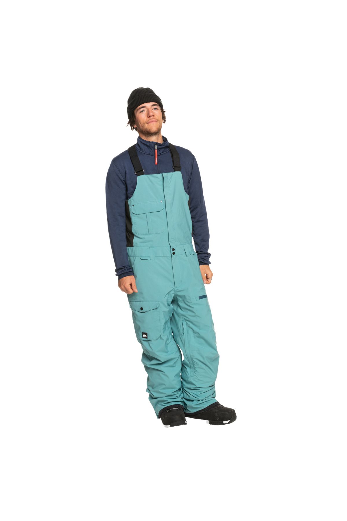 Quiksilver Erkek Snowboard Pantolonu Utility Bib Mavi Kayak/snowboard Giyim