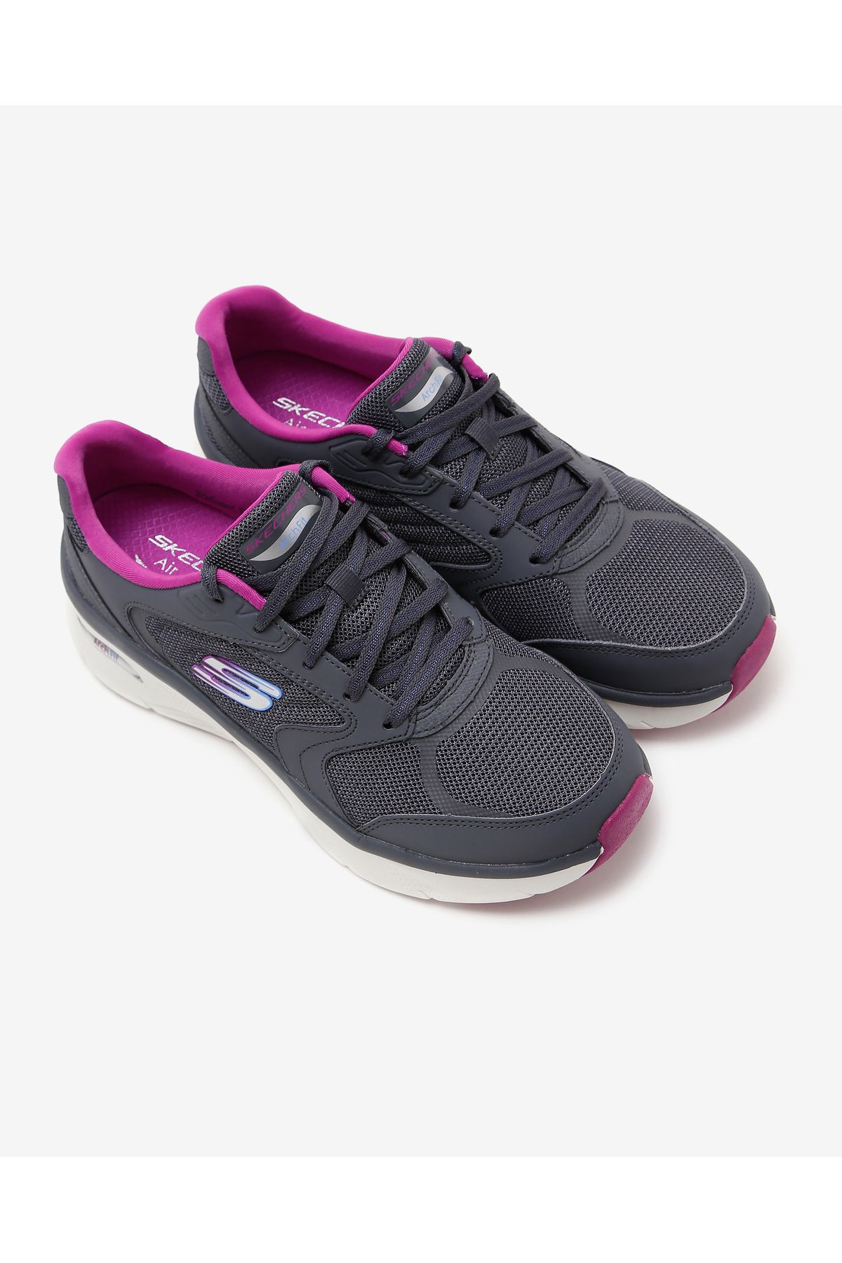 کفش دو و تمرین قرمز زنانه ARCH FIT D'UL های ورزشی خاکستری CCPR Skechers