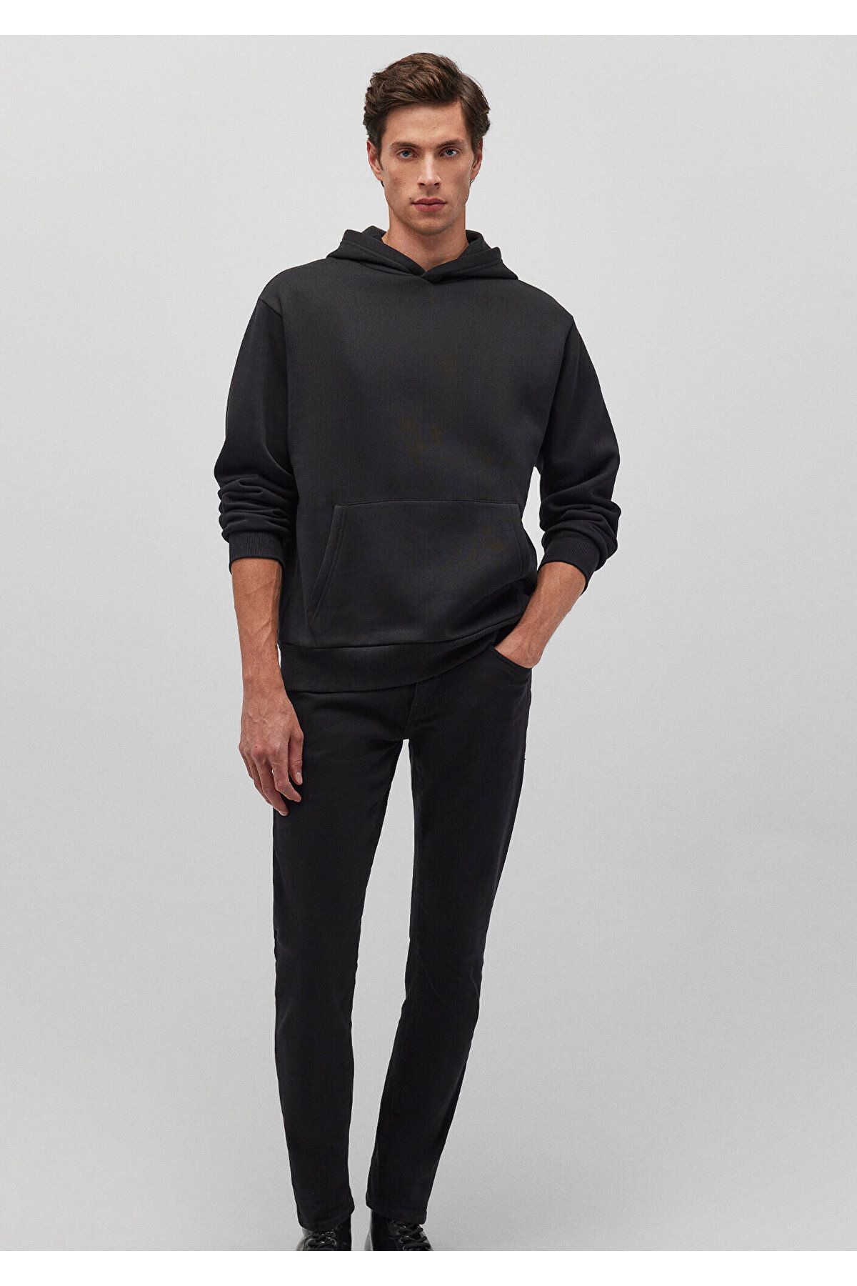 Mavi-Black Hooded Basic Sweatshirt - 0S10275-900 1