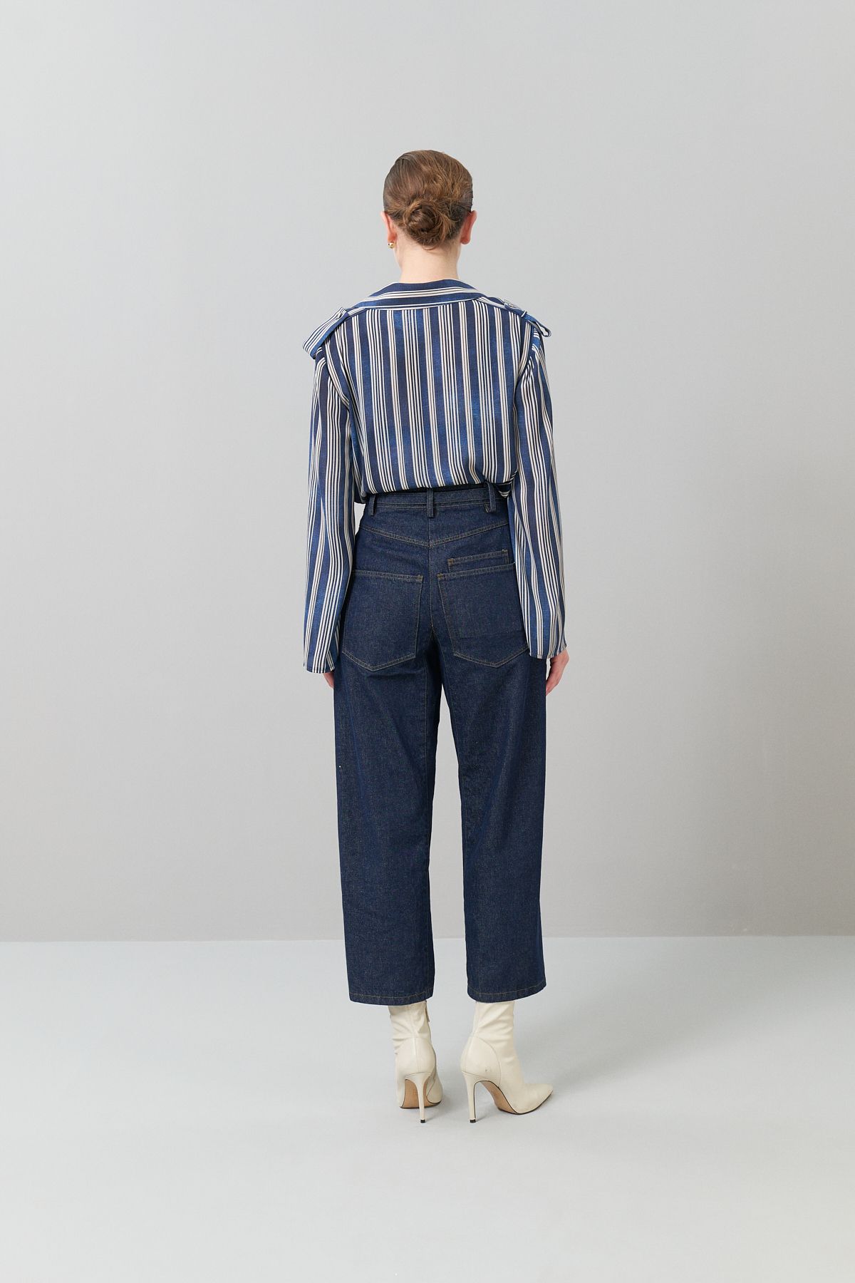 Roman-Pantaloni din denim bleumarin - Accesoriu Detaliat K 2512011 _015 2