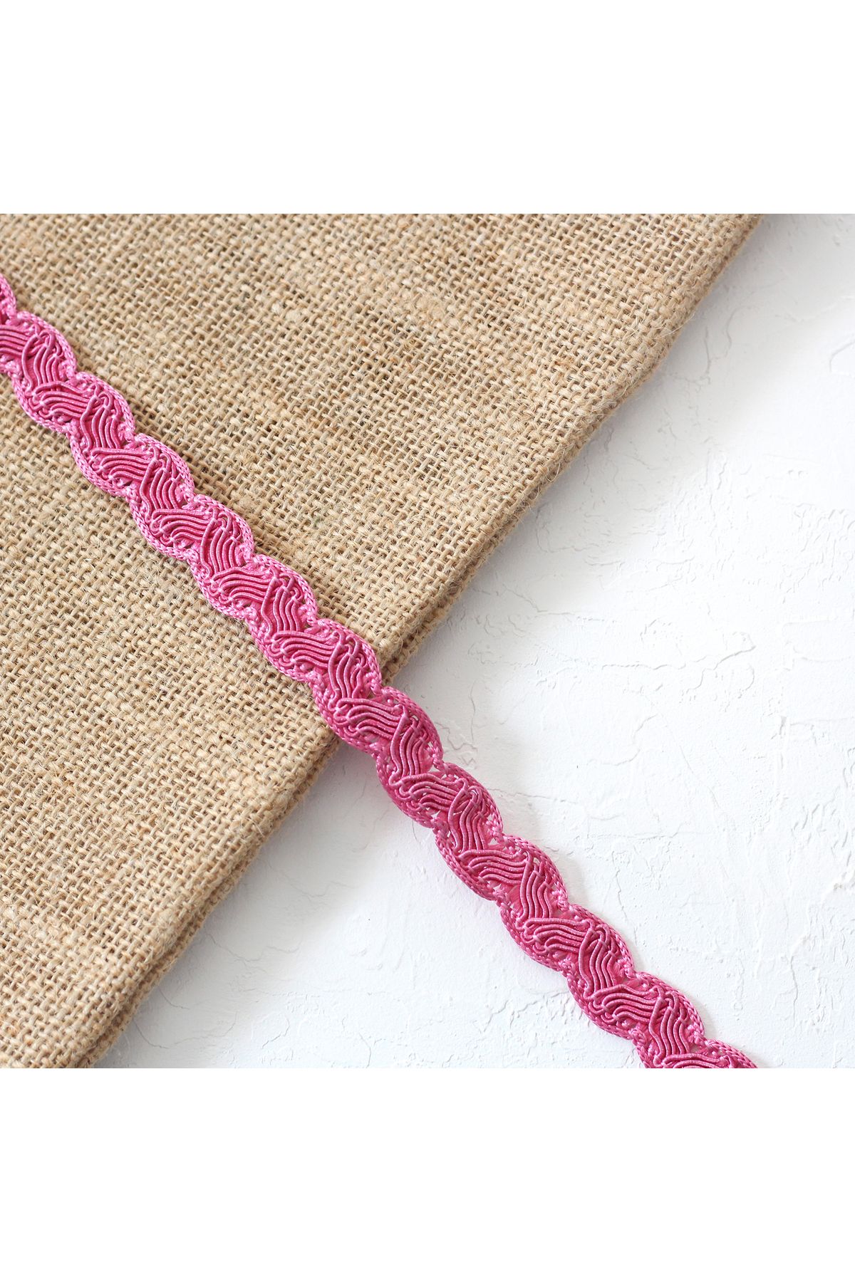 Bimotif Panglică Decorativă Din Piatră De Lapte 1 Metru - Fucsia - One Size