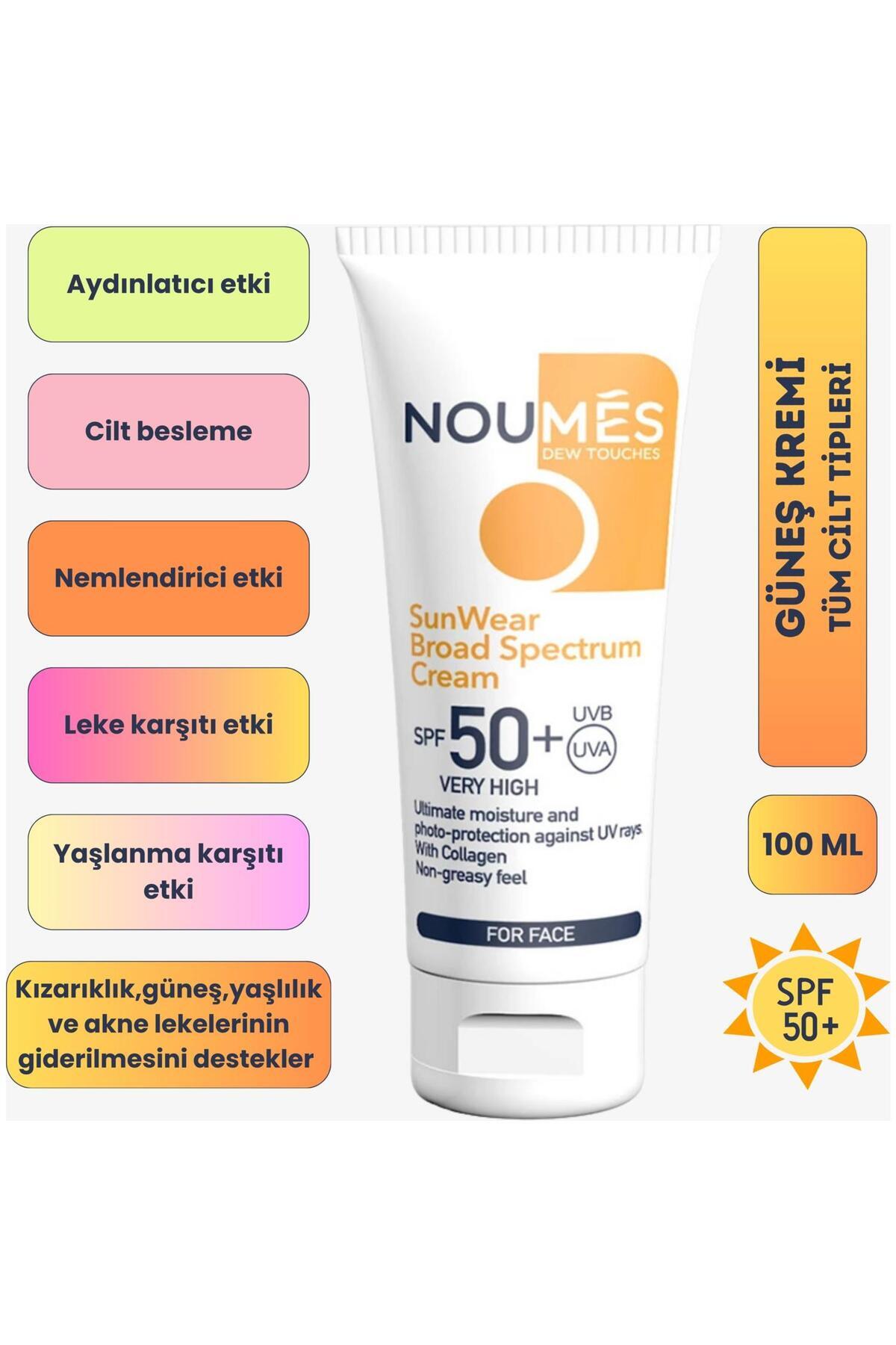 NOUMES SPF50 Sunscreen Face Cream - 100ml 8684225240018