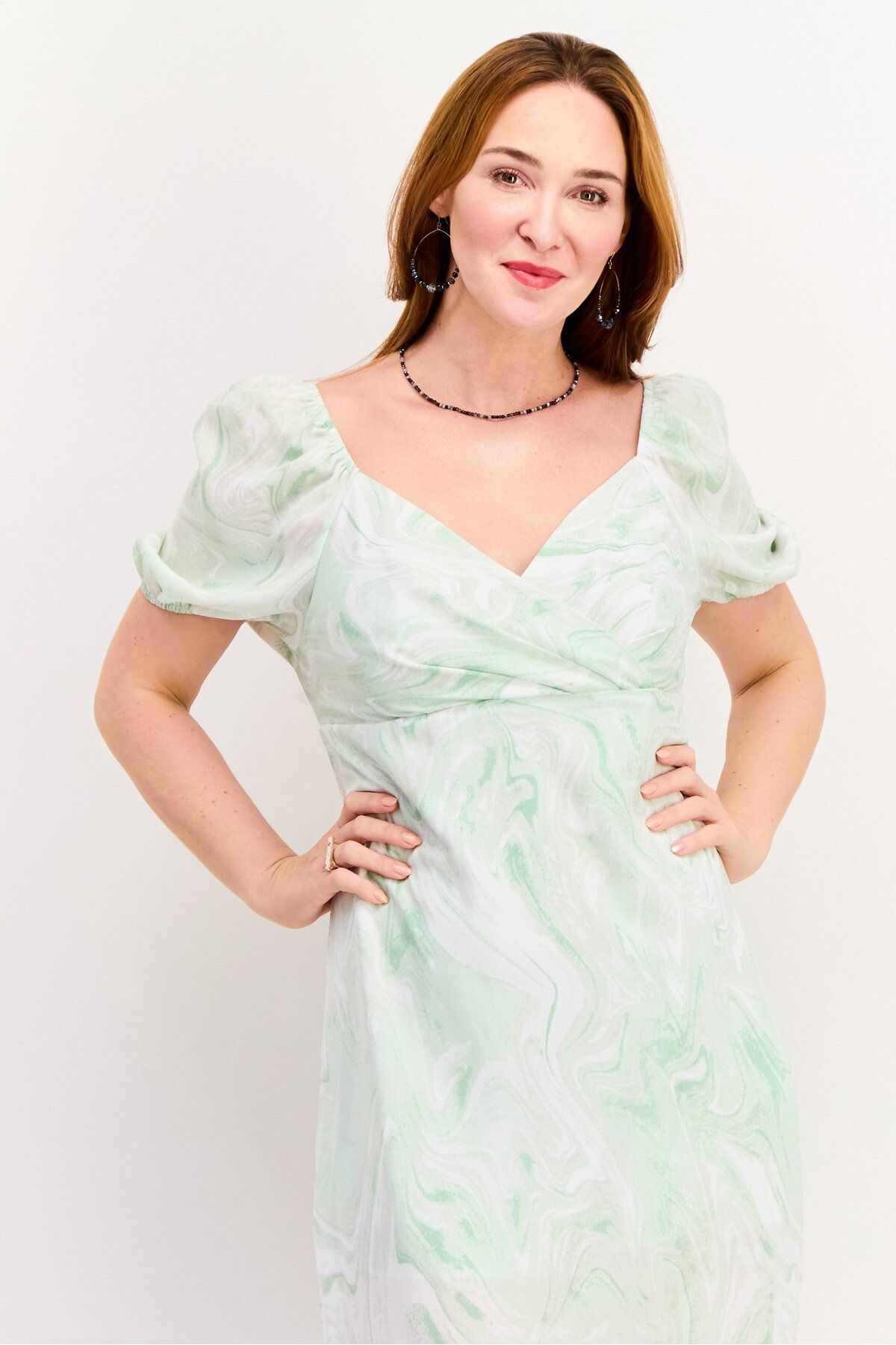 Missguided-Women Plus Size Allover Print Dress, Green 4
