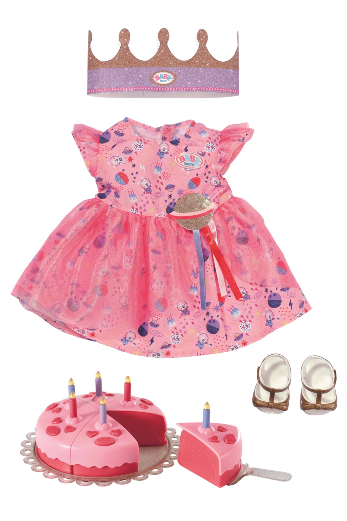 BABY born-Accs Deluxe Happy Birthday Set 43Cm 2