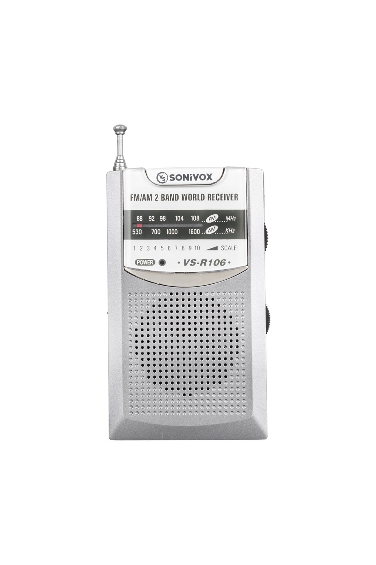 Light up GRİ RENK CEP TİPİ ANALOG FM RADYO VS-R106