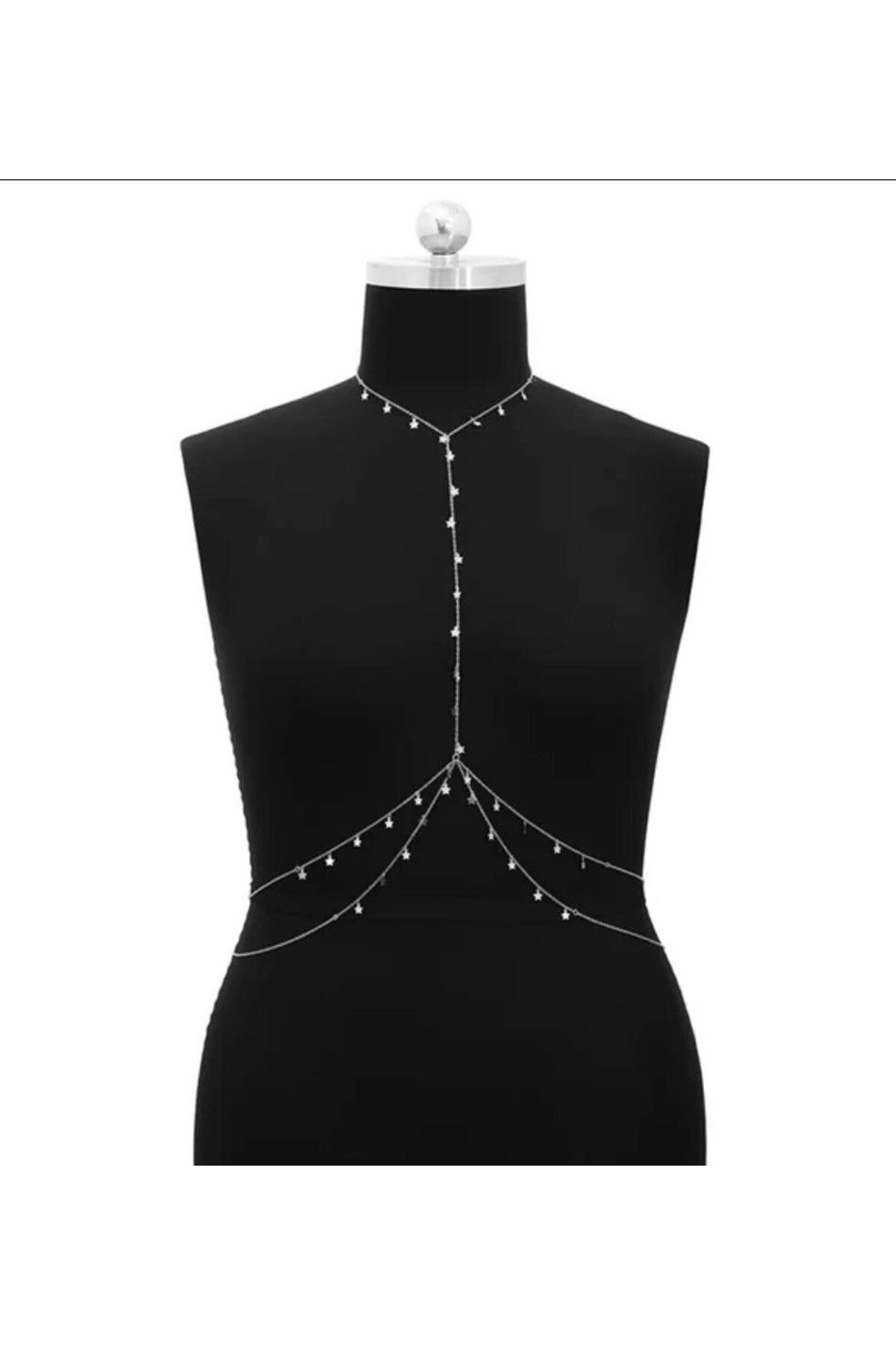 Genel Markalar Şıklığınızı Tamamlayacak Yıldız Tasarımlı Zincir Vücut Aksesuarı