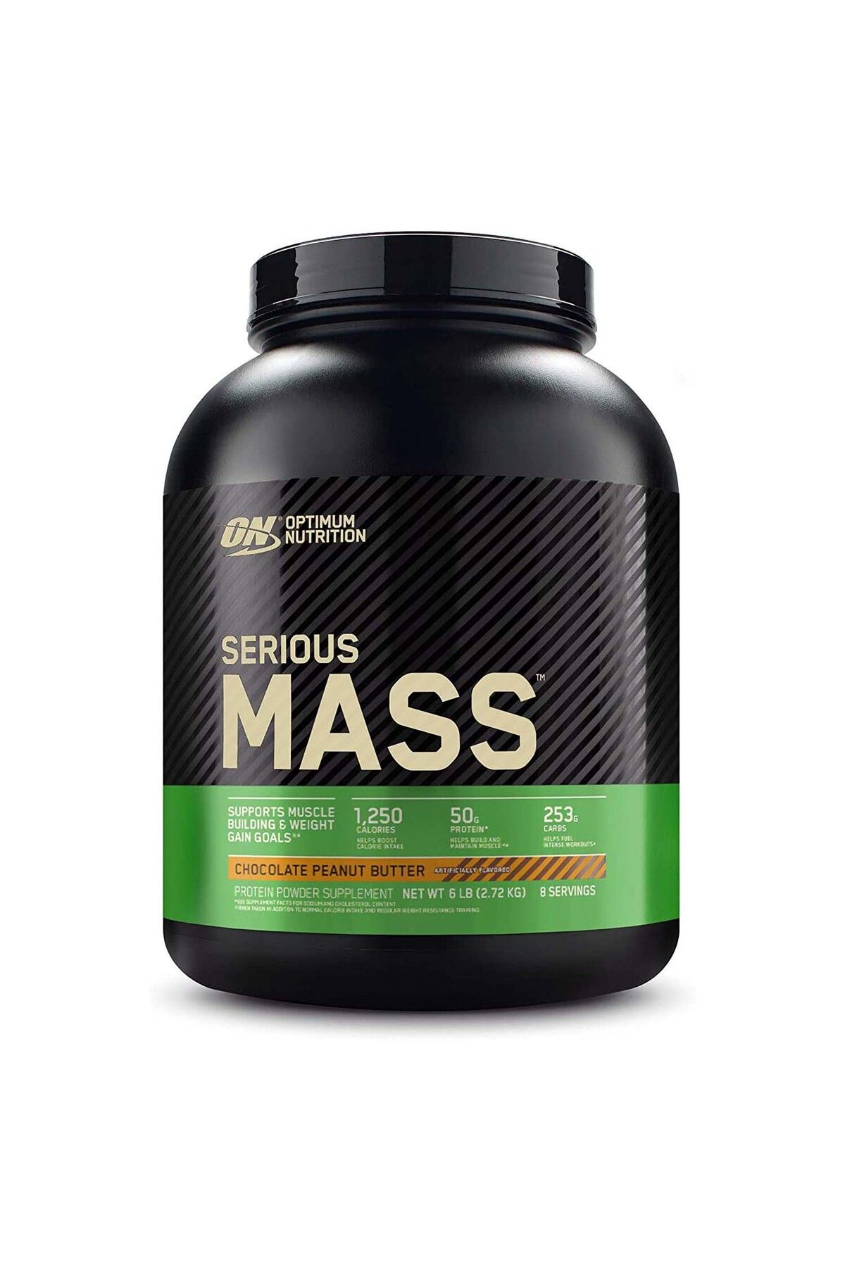 Optimum Nutrition-Serious Mass, Chocolate Peanut Butter, 6 LB 1