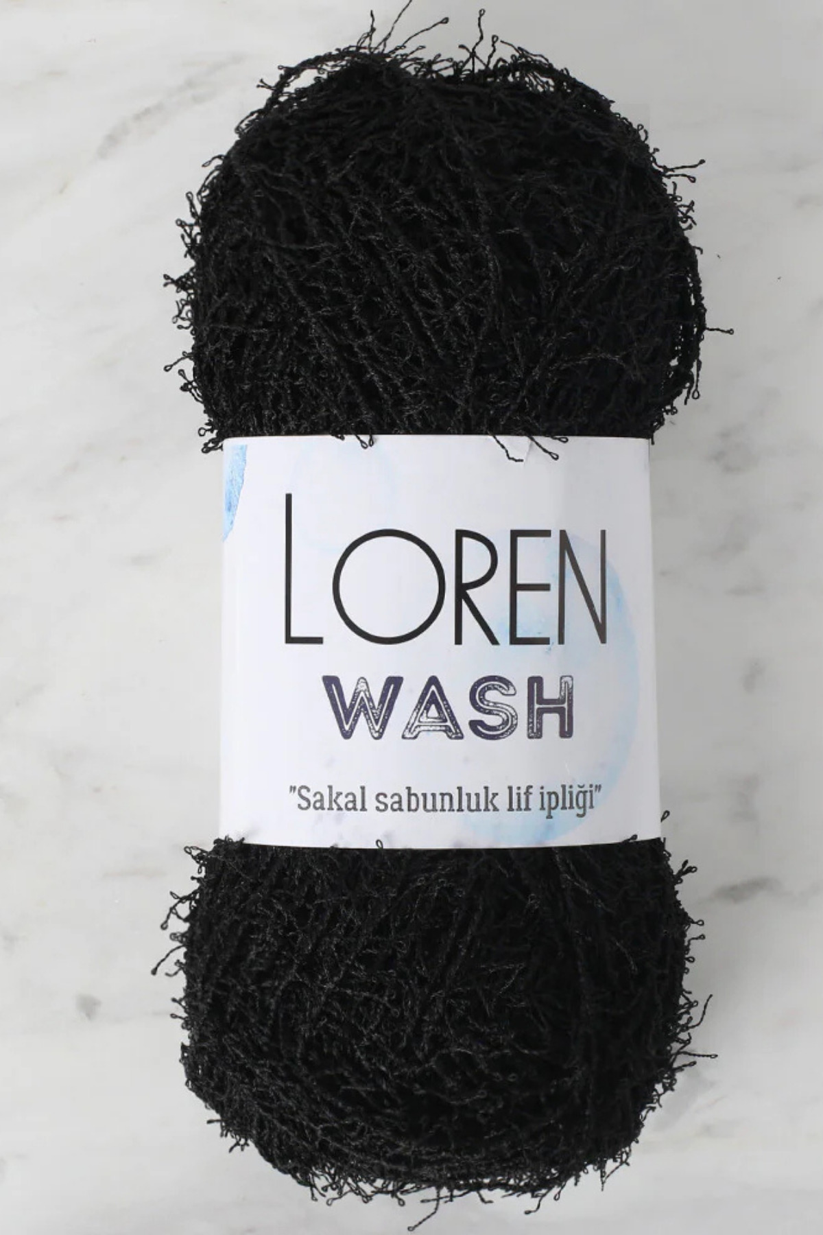 Loren-R004 Black Peeling Cloth - 100% Polyester, Dish and Floss with Beard 1