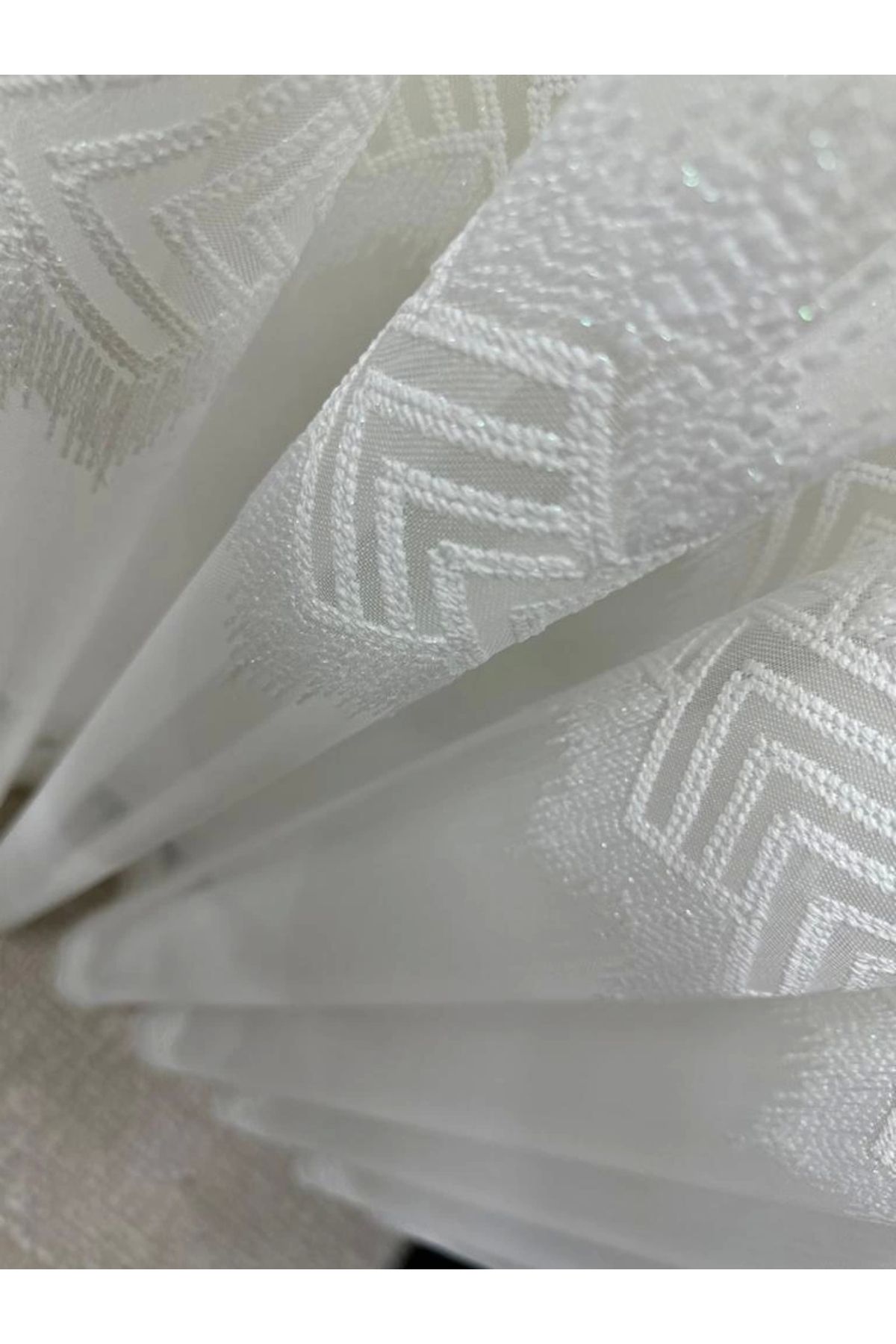 NİVEMESHOME-Nivemeshome Lucca 1/3 Frequent Pleated Tulle Curtain Apm 3