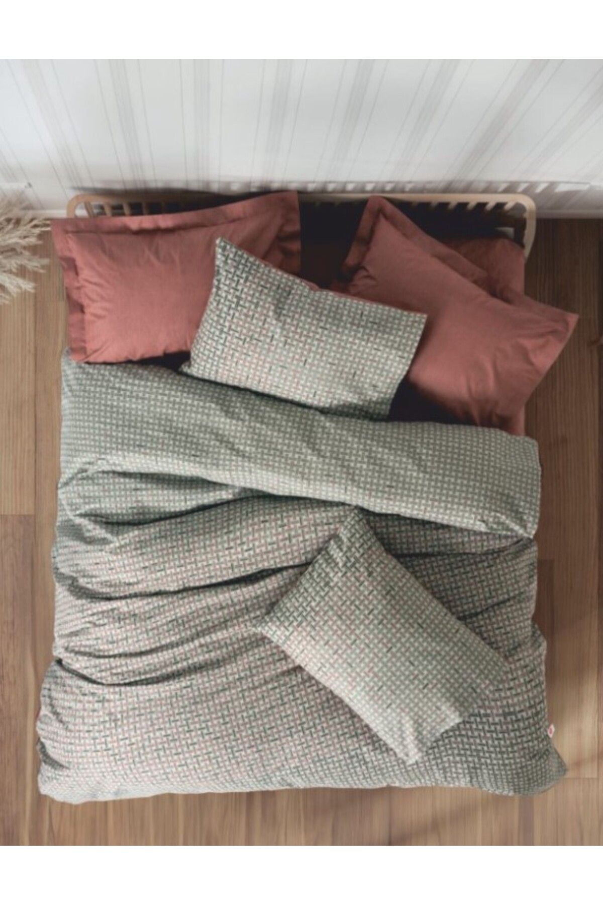 Cotton Box Petite Çift Kişilik Nevresim Takımı Mote Kiremit