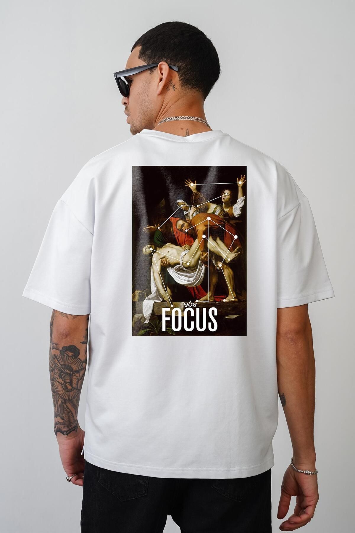 king brich-Kingbrich Focus - Tricou supradimensionat imprimat cu pictură Nostalgie 2